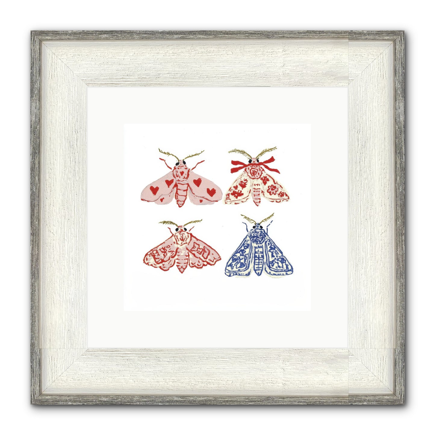 In The Language Only They Knew Framed Print - Driftwood White 10x10