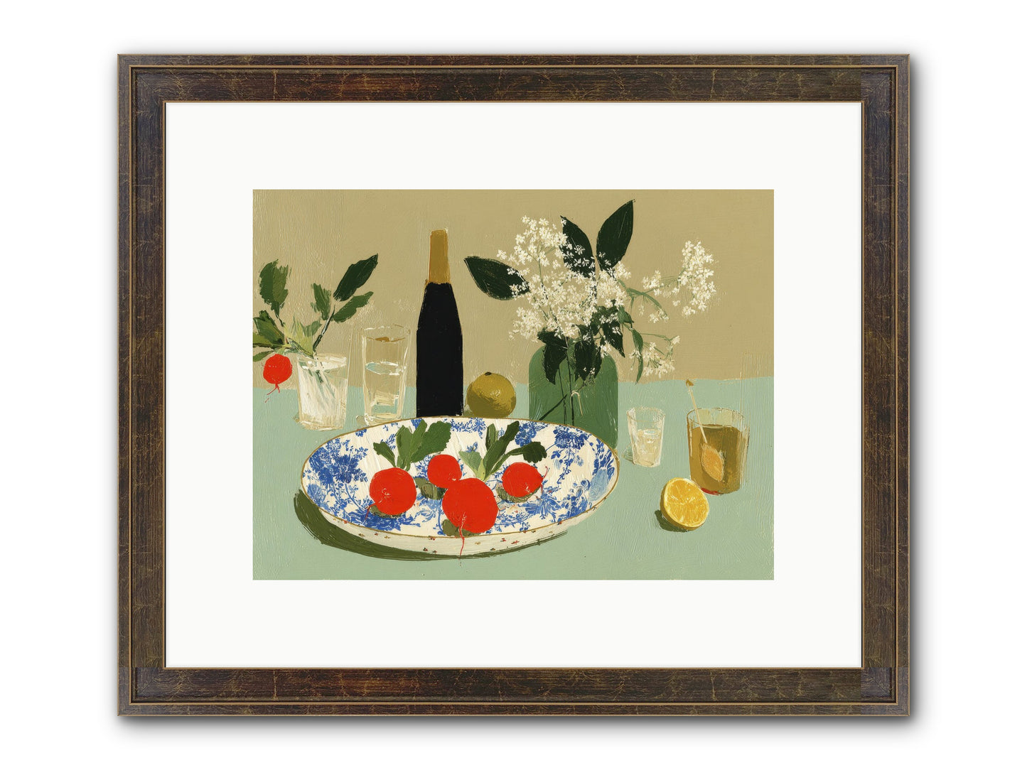 In The Stillness Framed Print - Slimwoods Black/Gold 12x9