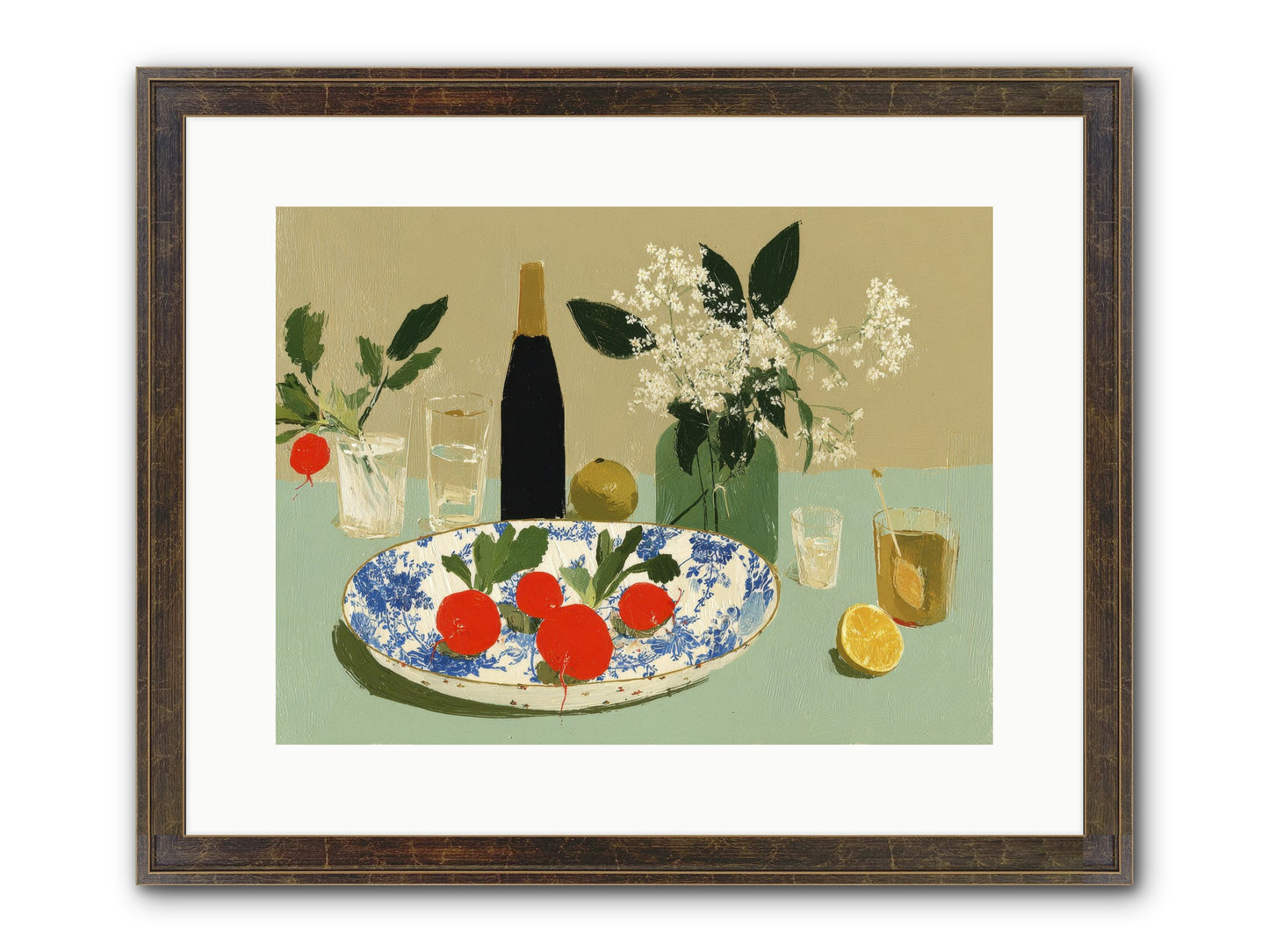 In The Stillness Framed Print - Slimwoods Black/Gold 16x12
