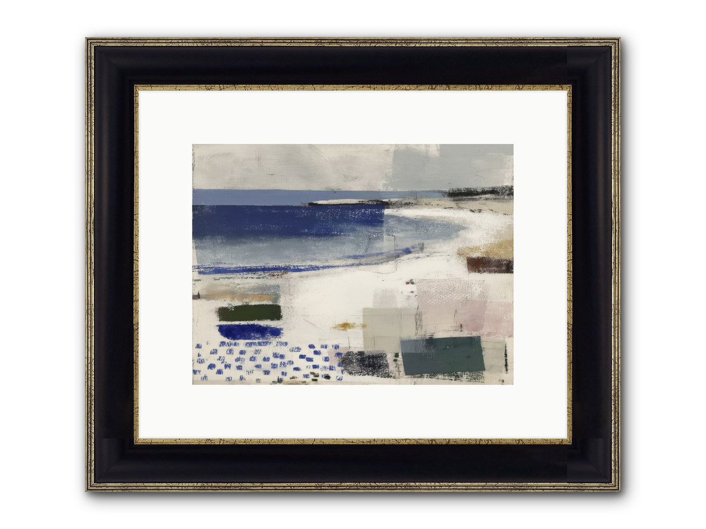 Incandescent Framed Print - Black & Gold 12x9