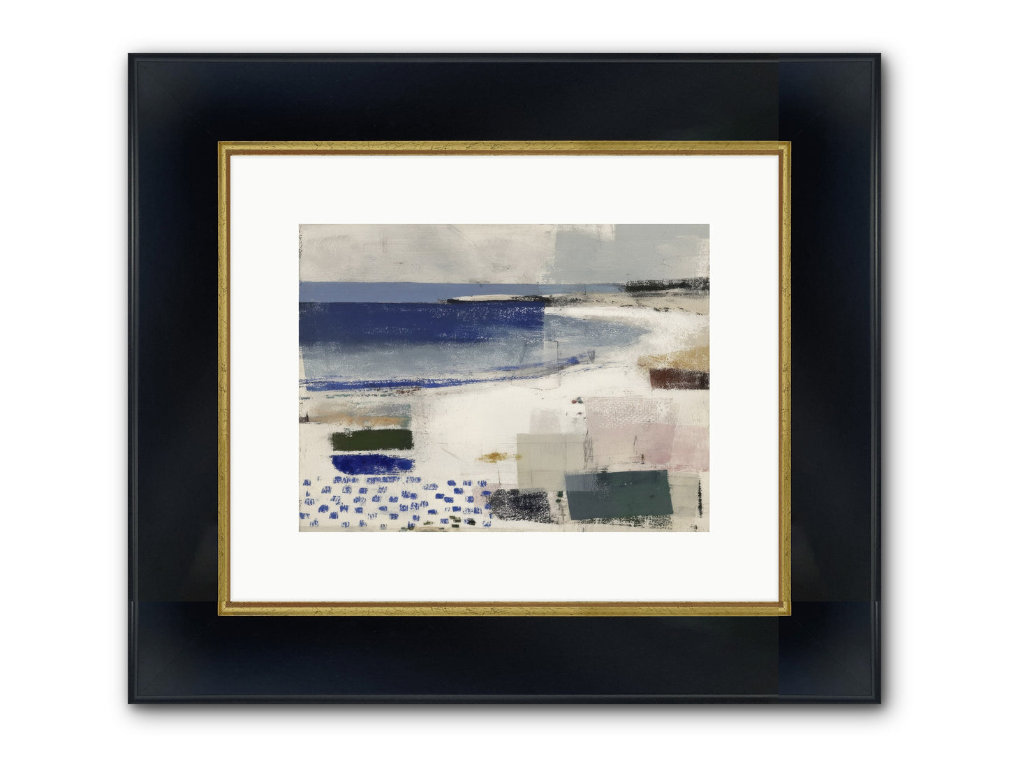 Incandescent Framed Print - Wide Black w/Gold 12x9