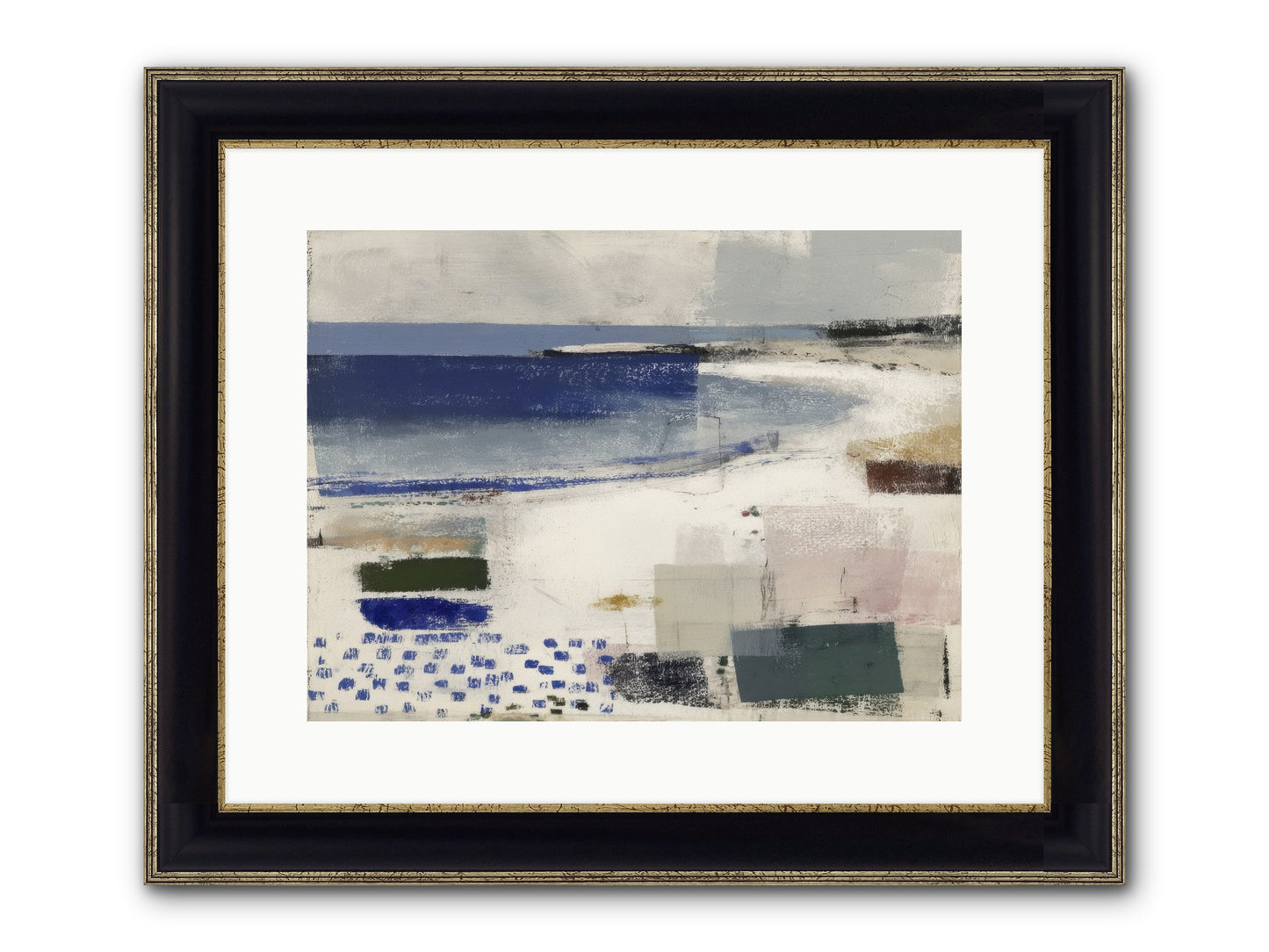 Incandescent Framed Print - Black & Gold 16x12