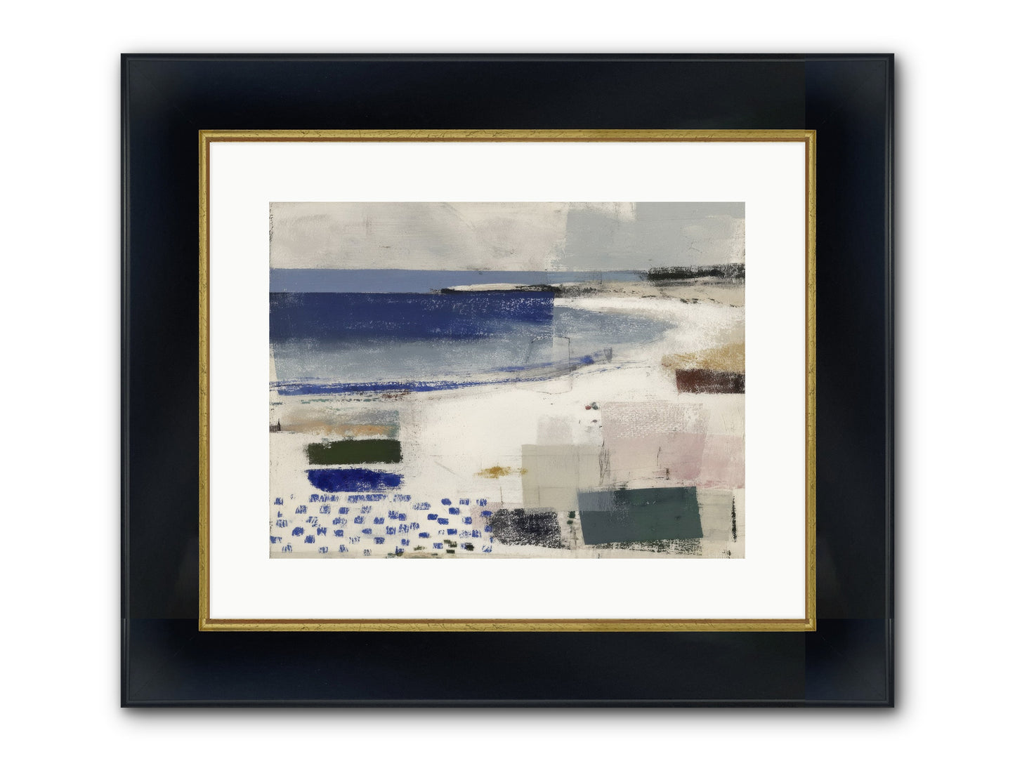 Incandescent Framed Print - Wide Black w/Gold 16x12