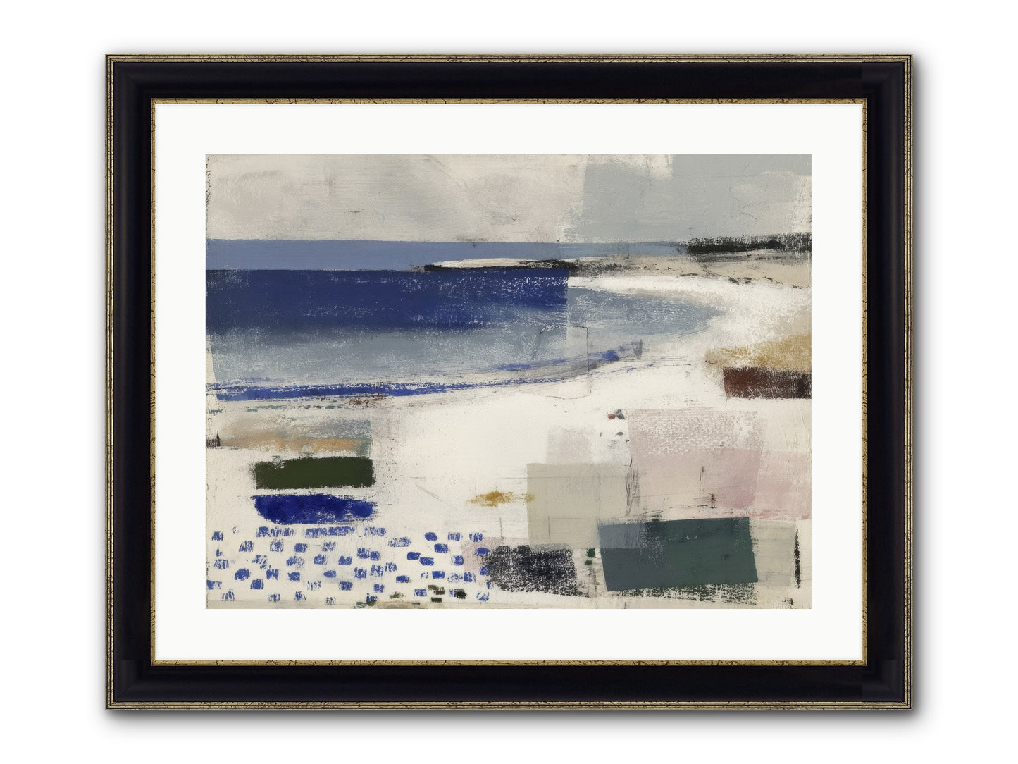 Incandescent Framed Print - Black & Gold 24x18
