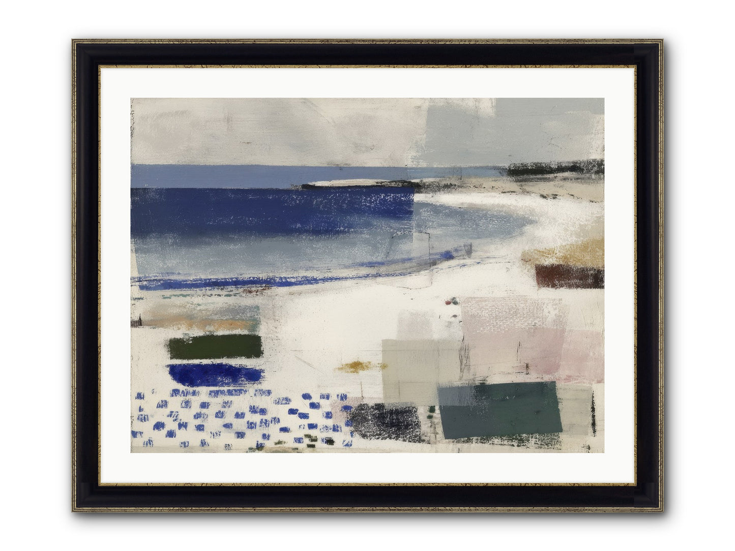 Incandescent Framed Print - Black & Gold 32x24