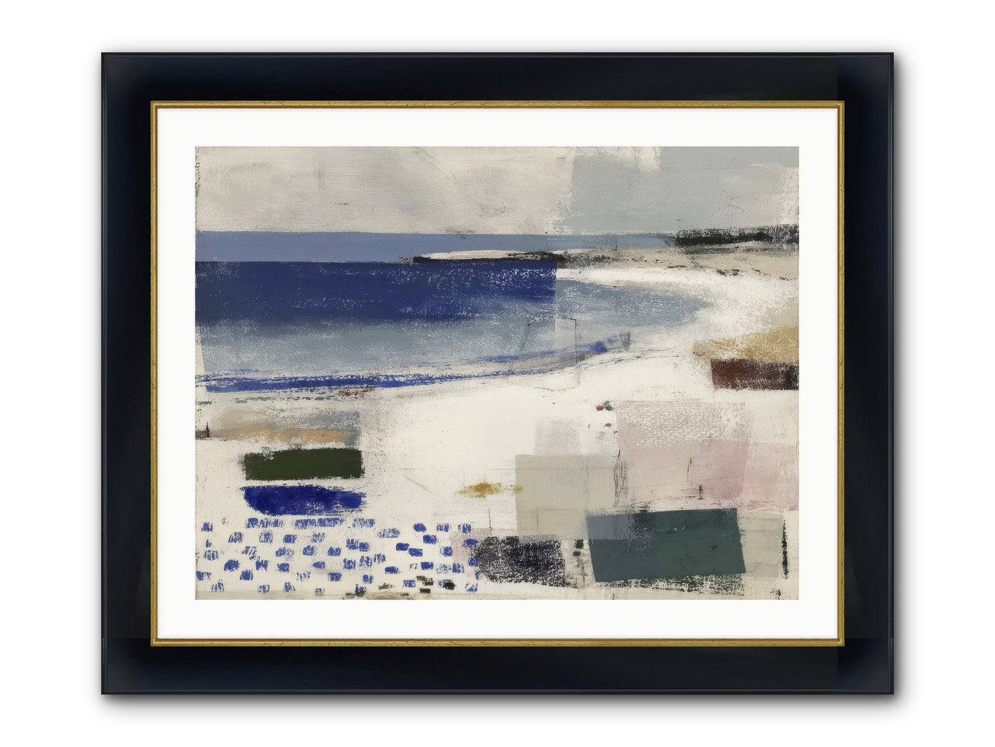 Incandescent Framed Print - Wide Black w/Gold 32x24