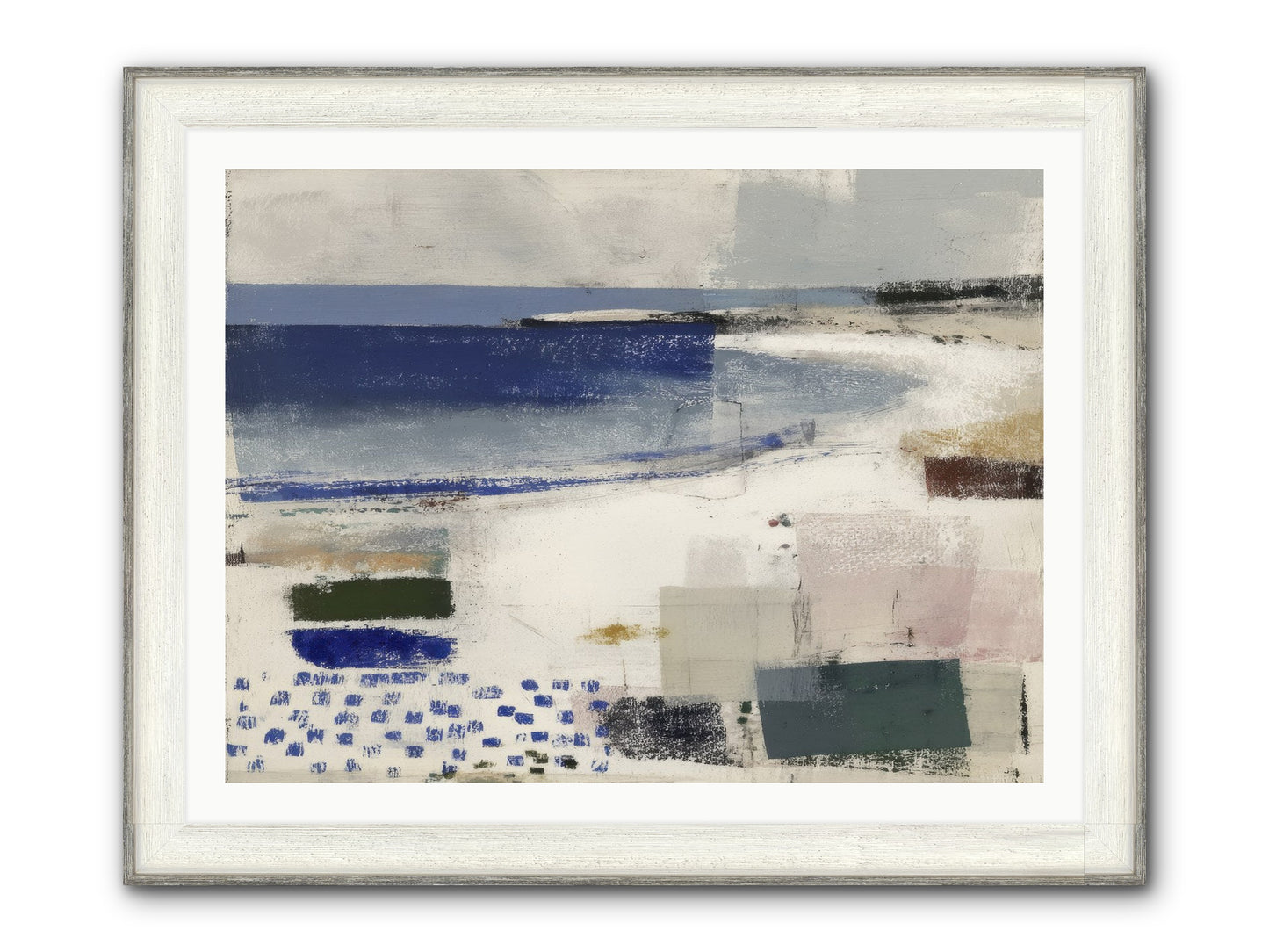 Incandescent Framed Print - Driftwood White 40x30