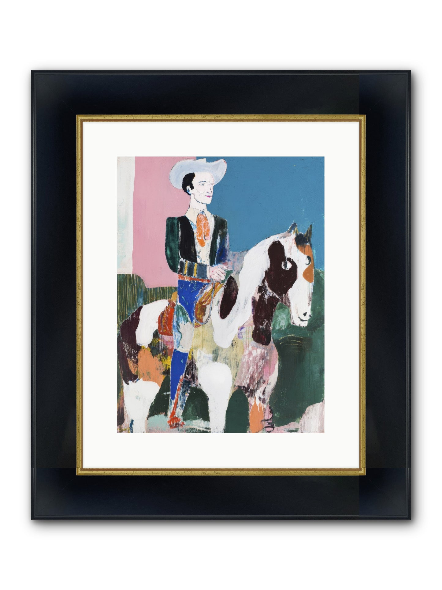 Infinite Return Framed Print - Wide Black w/Gold 12x16