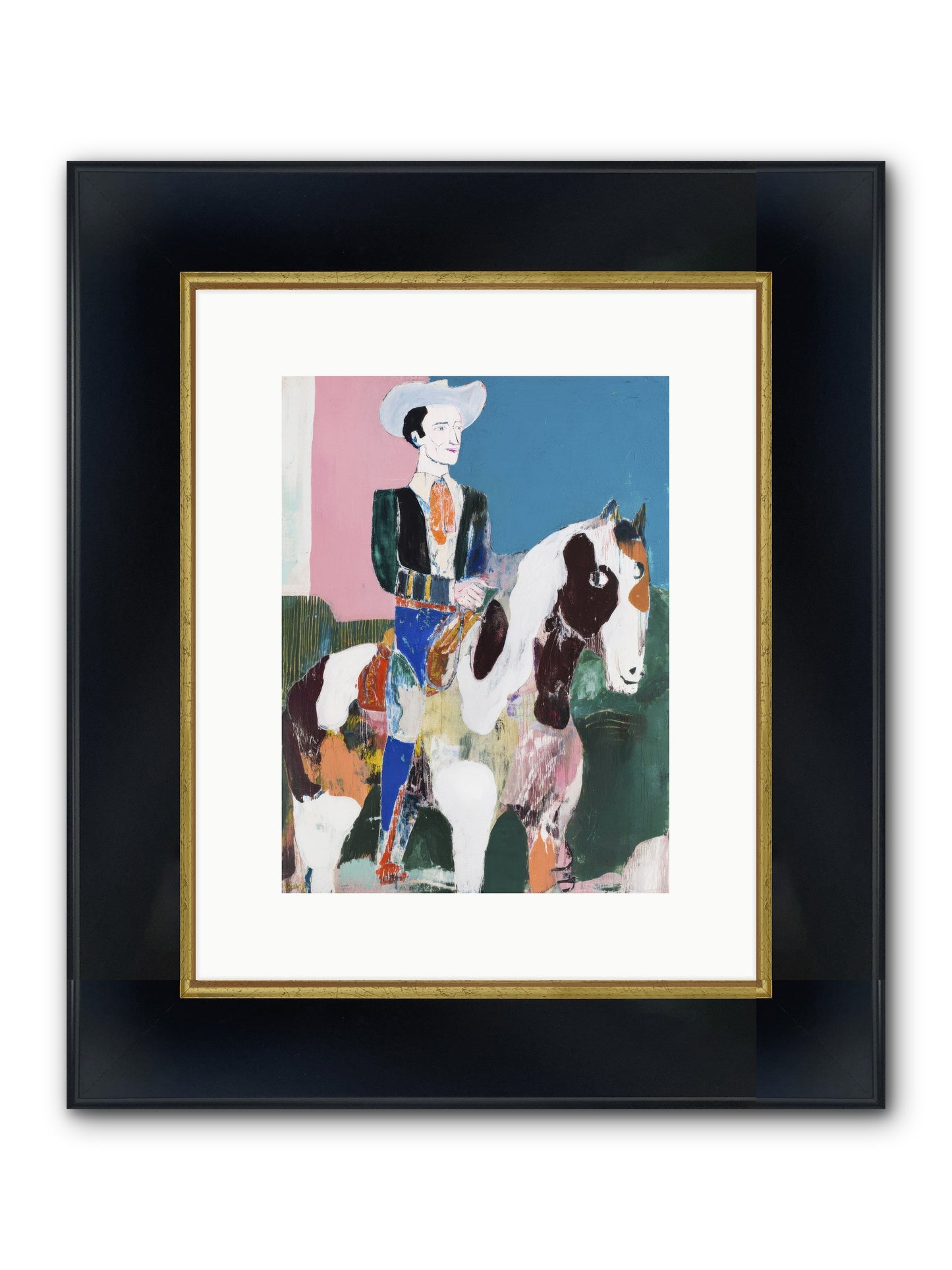Infinite Return Framed Print - Wide Black w/Gold 9x12