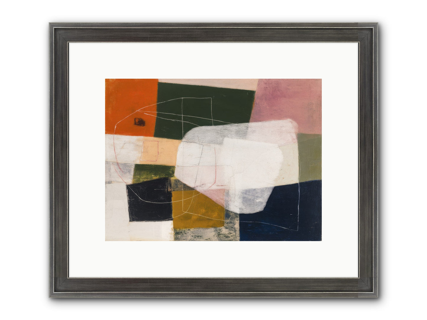 Inhabited Framed Print - Slimwoods Black/Silver 12x9