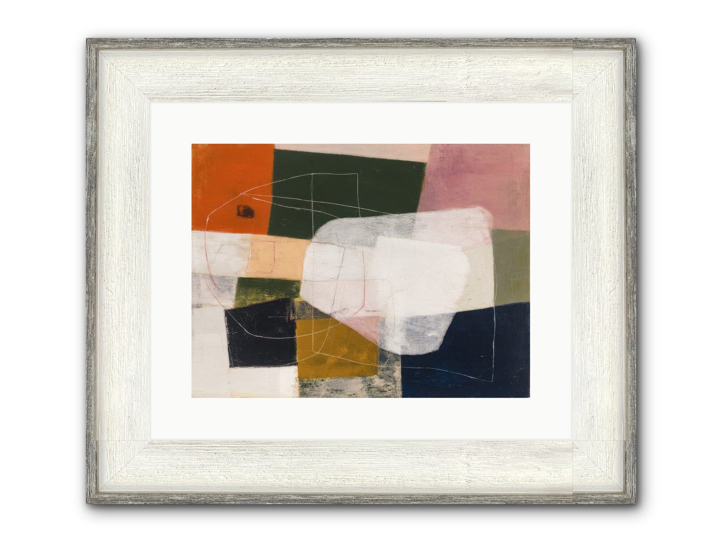 Inhabited Framed Print - Driftwood White 16x12