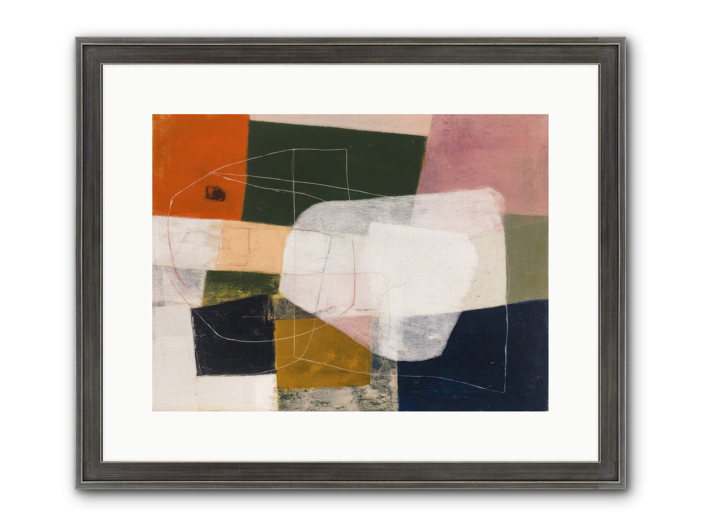 Inhabited Framed Print - Slimwoods Black/Silver 16x12