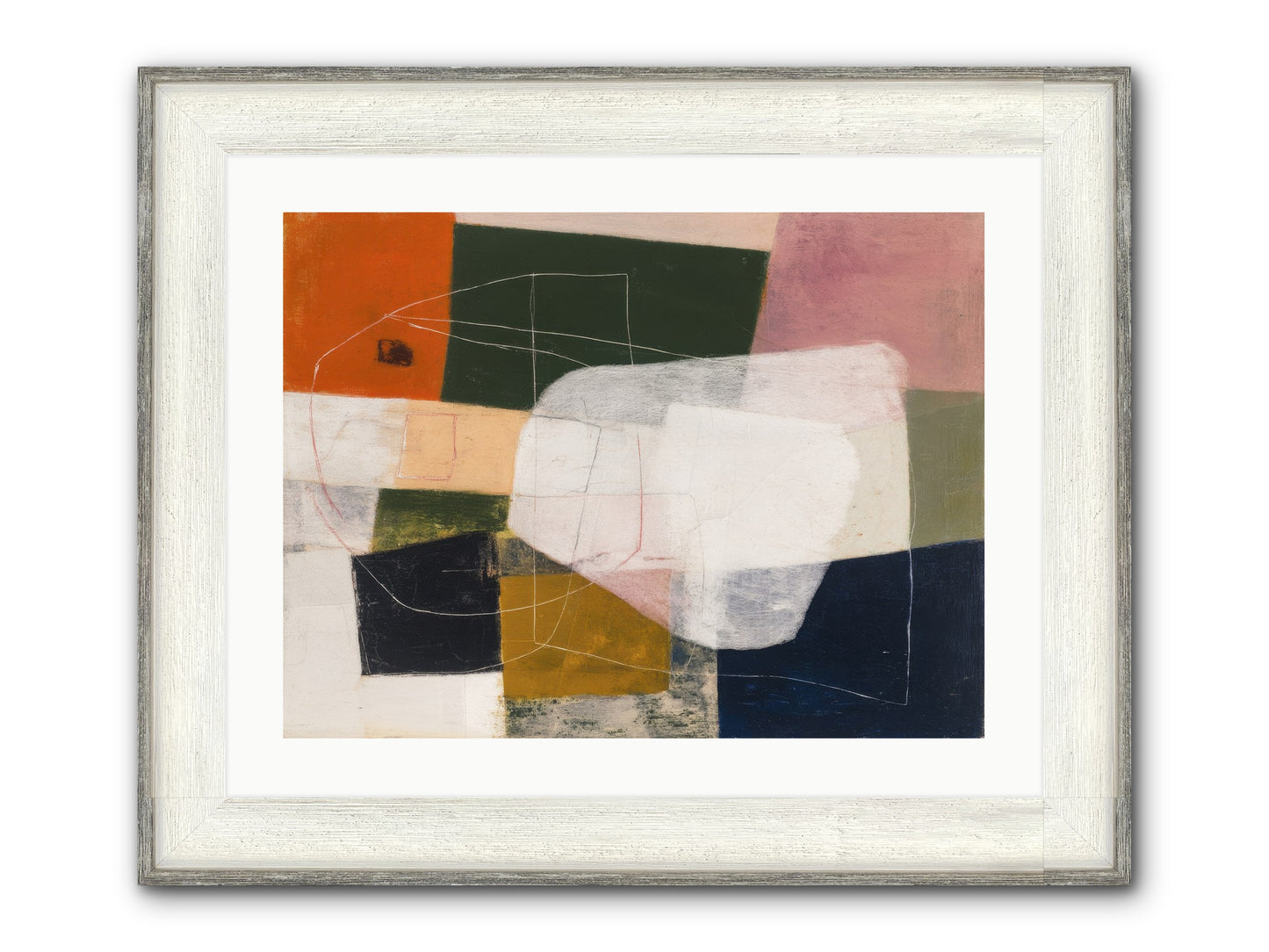Inhabited Framed Print - Driftwood White 24x18