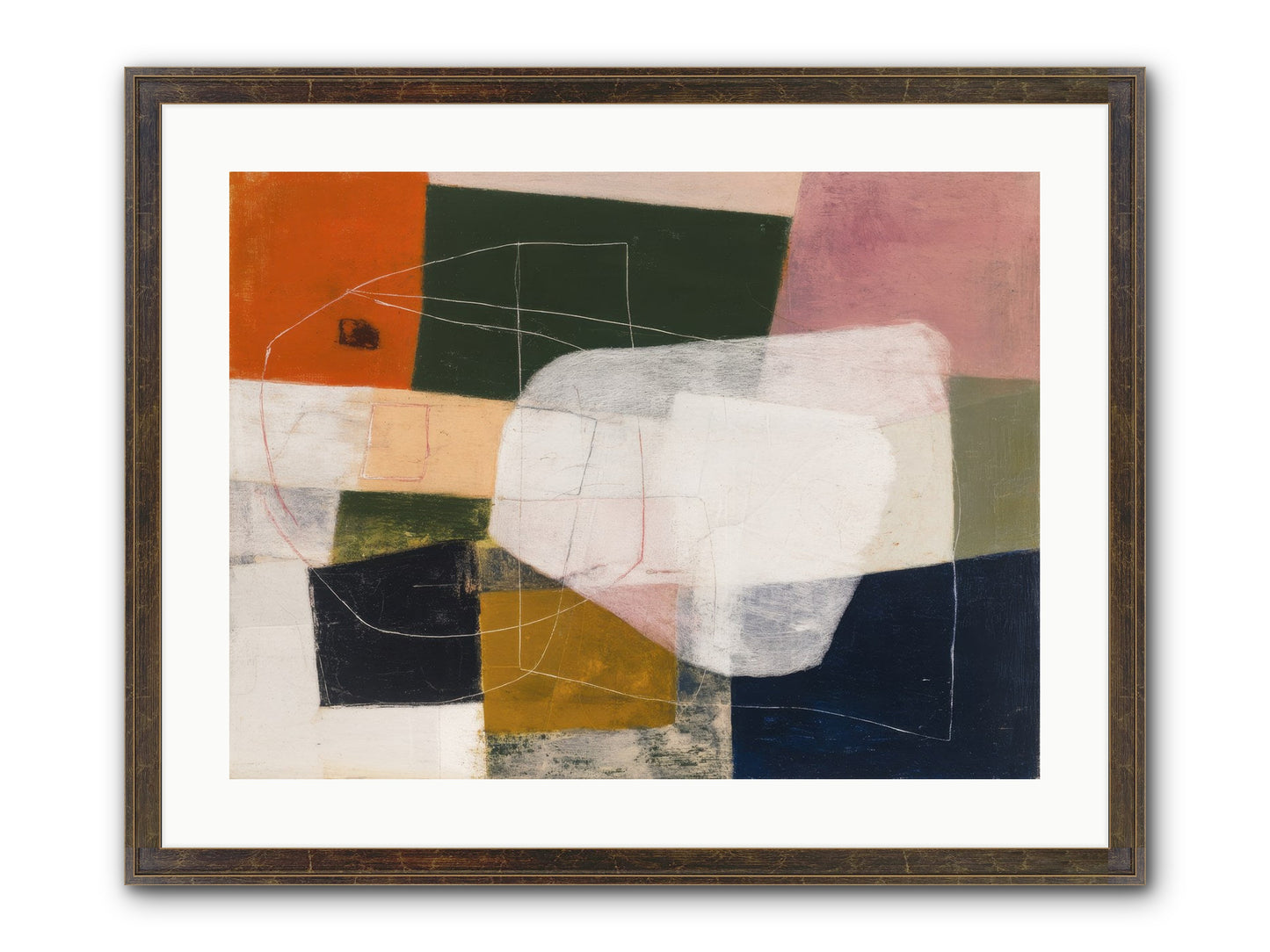 Inhabited Framed Print - Slimwoods Black/Gold 24x18