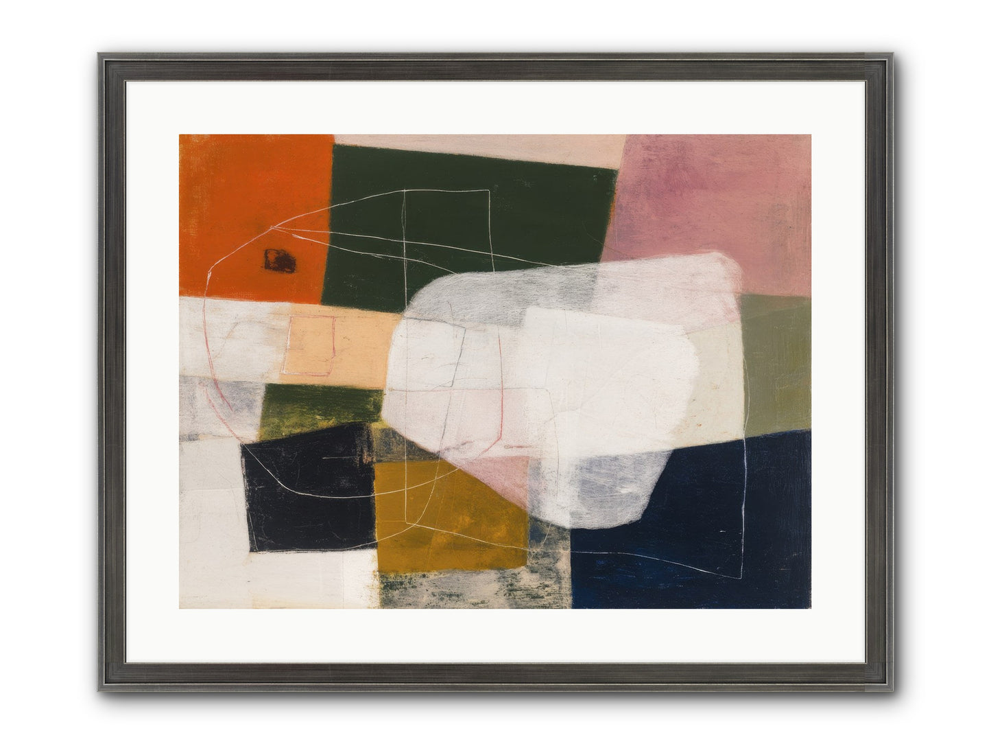 Inhabited Framed Print - Slimwoods Black/Silver 24x18