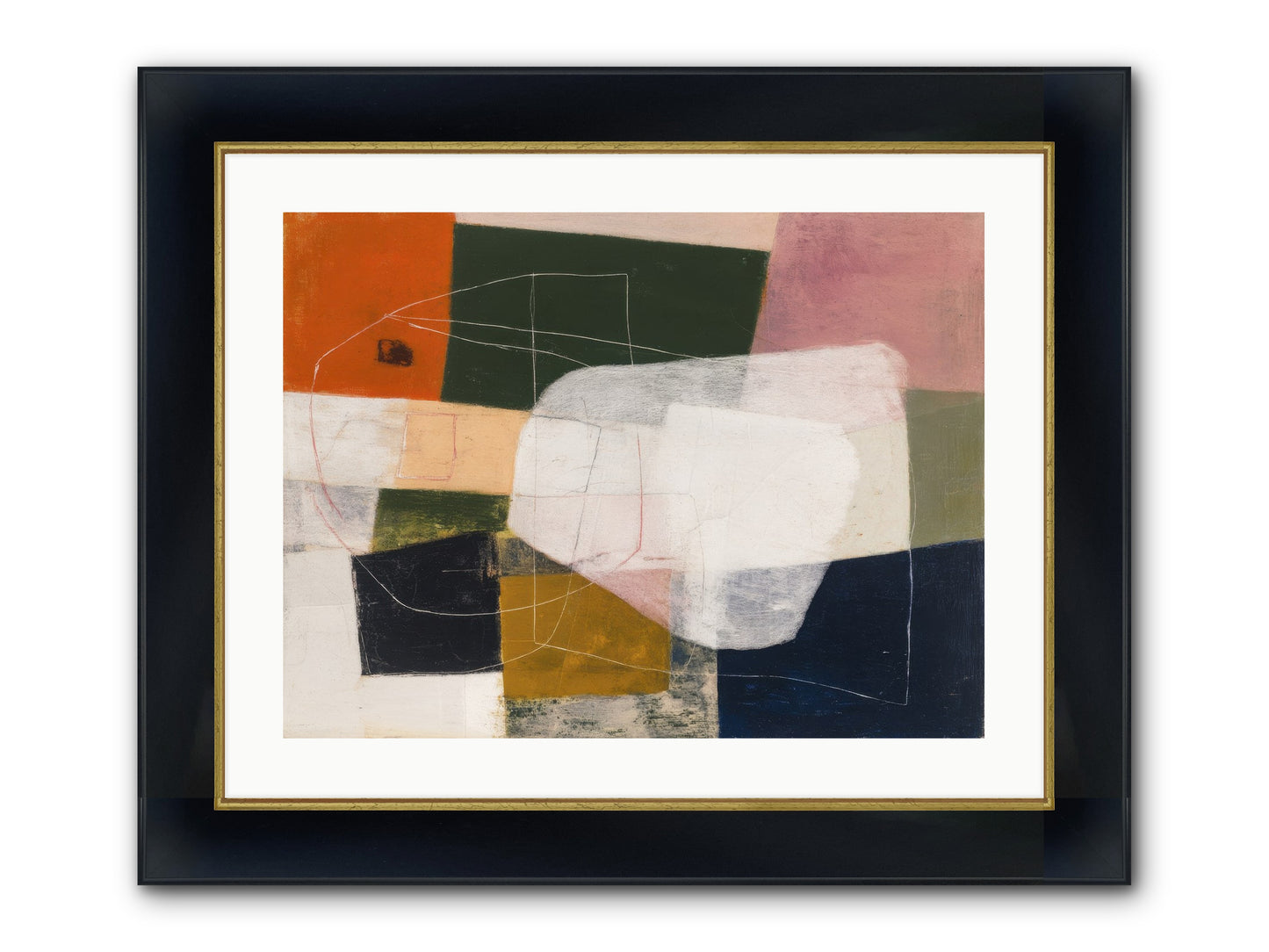 Inhabited Framed Print - Wide Black w/Gold 24x18