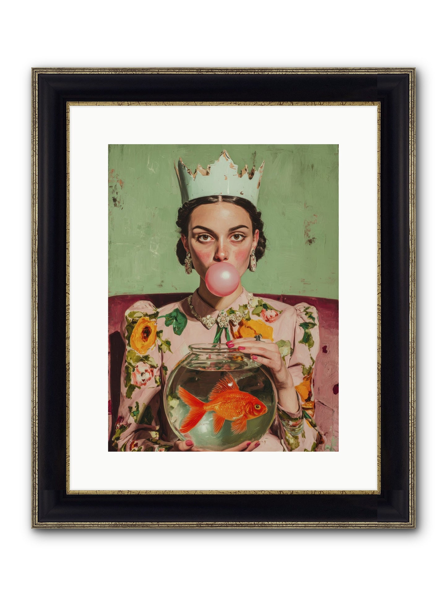 Inheritance At Honeybell Court Framed Print - Black & Gold 12x16