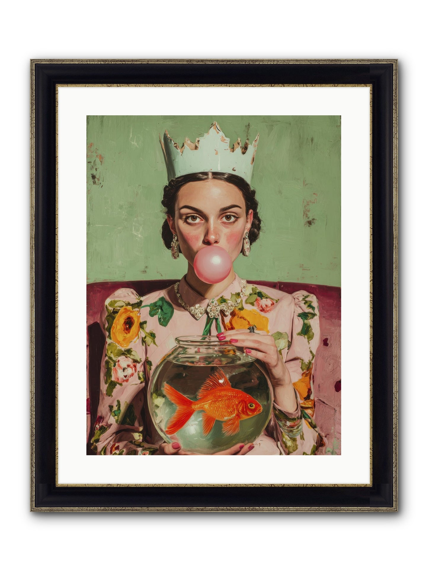 Inheritance At Honeybell Court Framed Print - Black & Gold 18x24