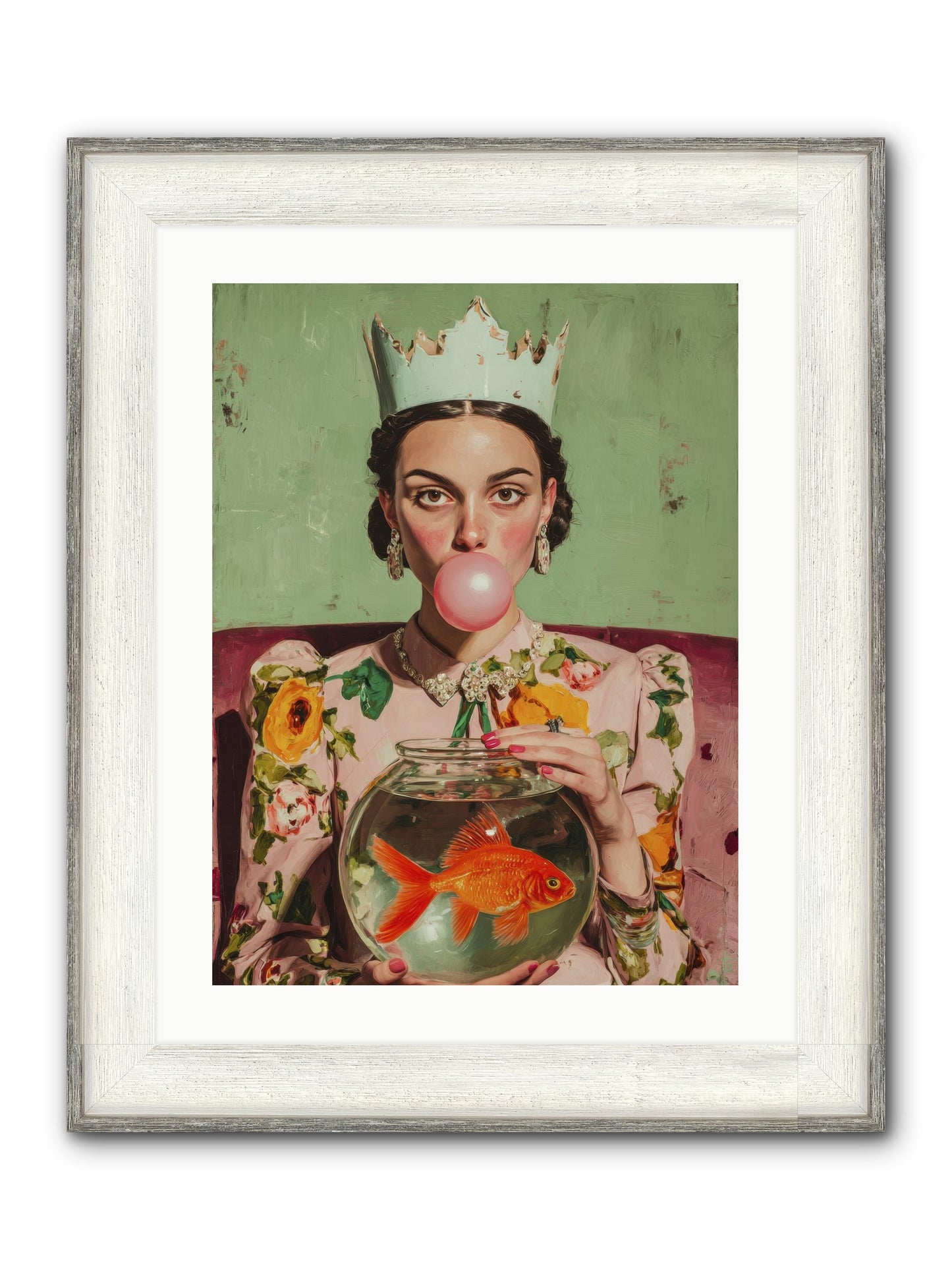 Inheritance At Honeybell Court Framed Print - Driftwood White 18x24