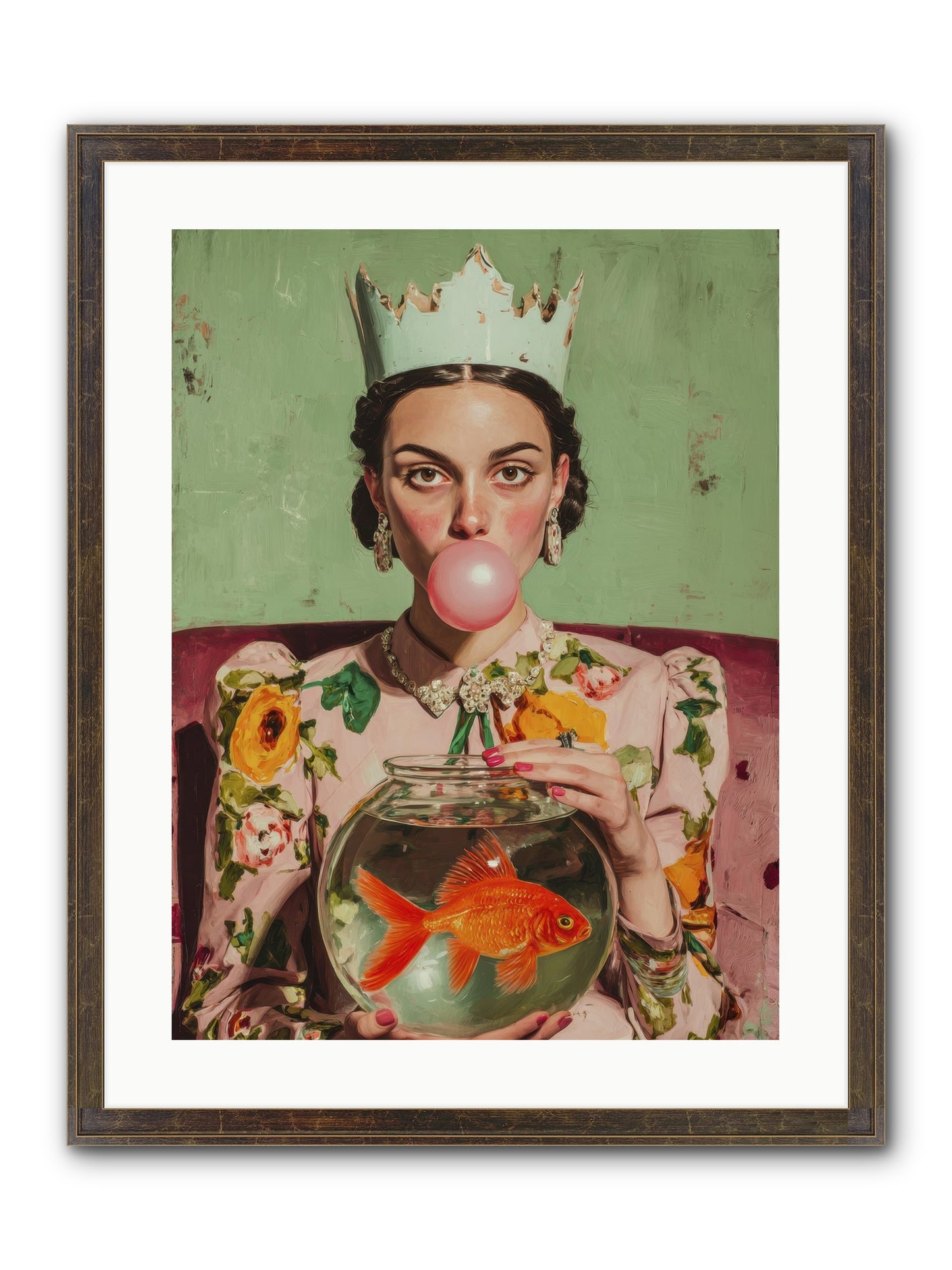 Inheritance At Honeybell Court Framed Print - Slimwoods Black/Gold 18x24