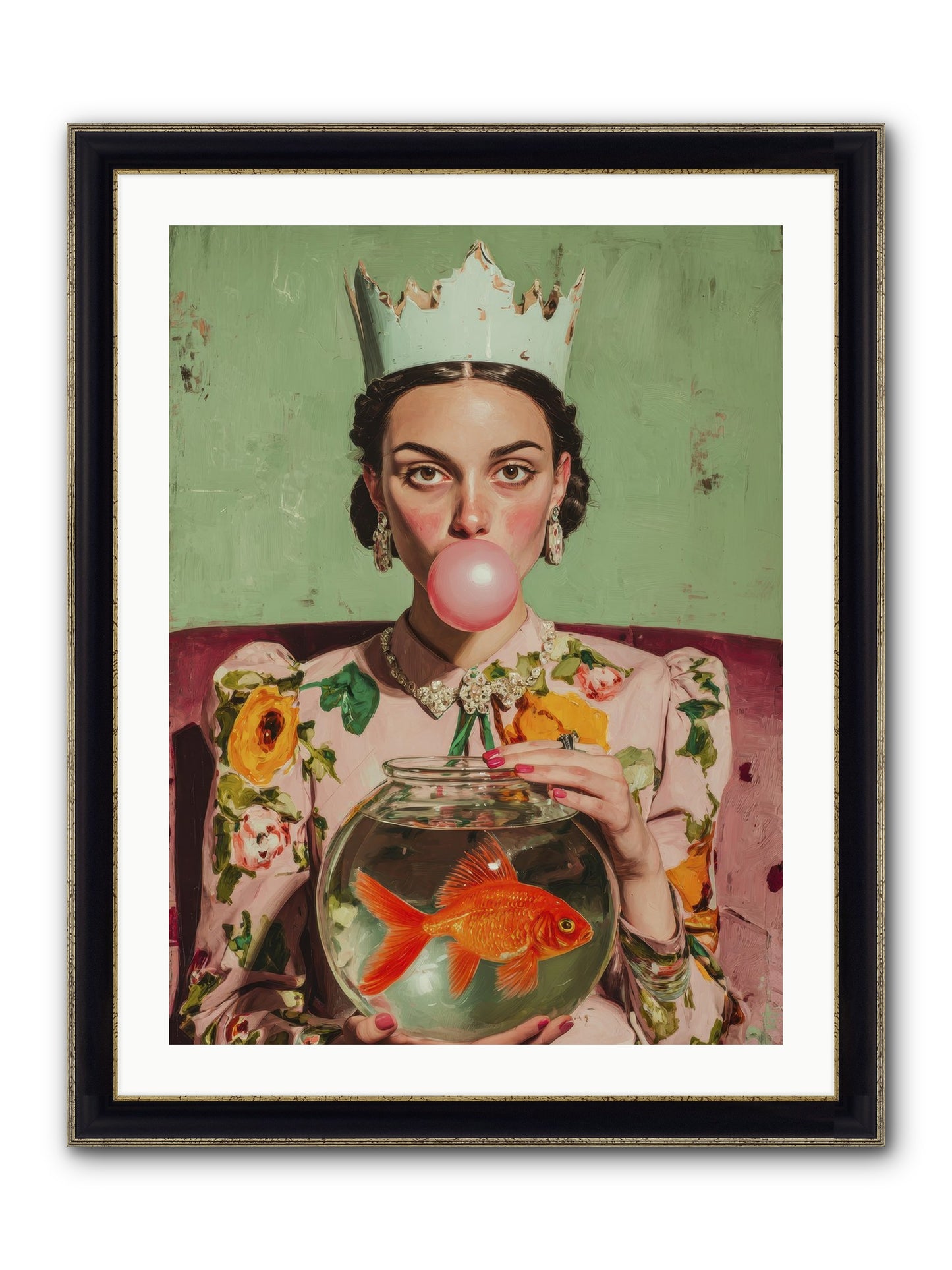 Inheritance At Honeybell Court Framed Print - Black & Gold 24x32