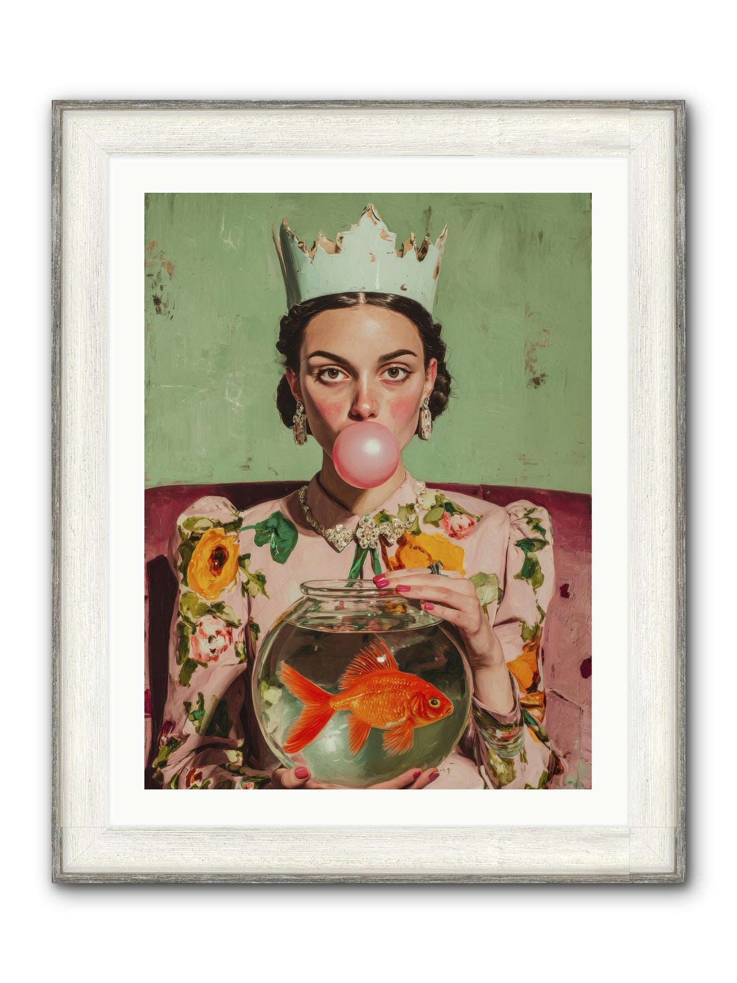 Inheritance At Honeybell Court Framed Print - Driftwood White 24x32