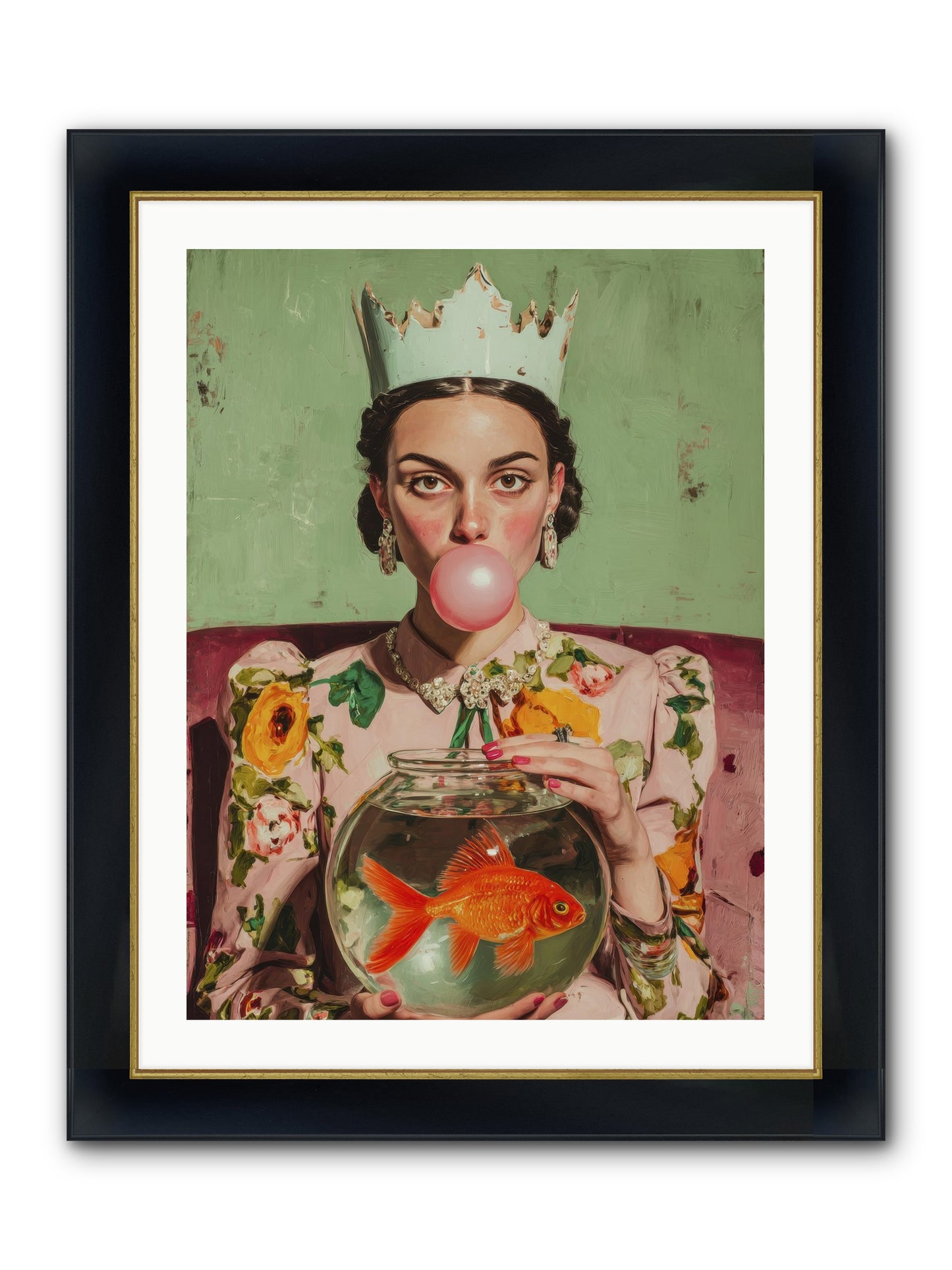 Inheritance At Honeybell Court Framed Print - Wide Black w/Gold 24x32