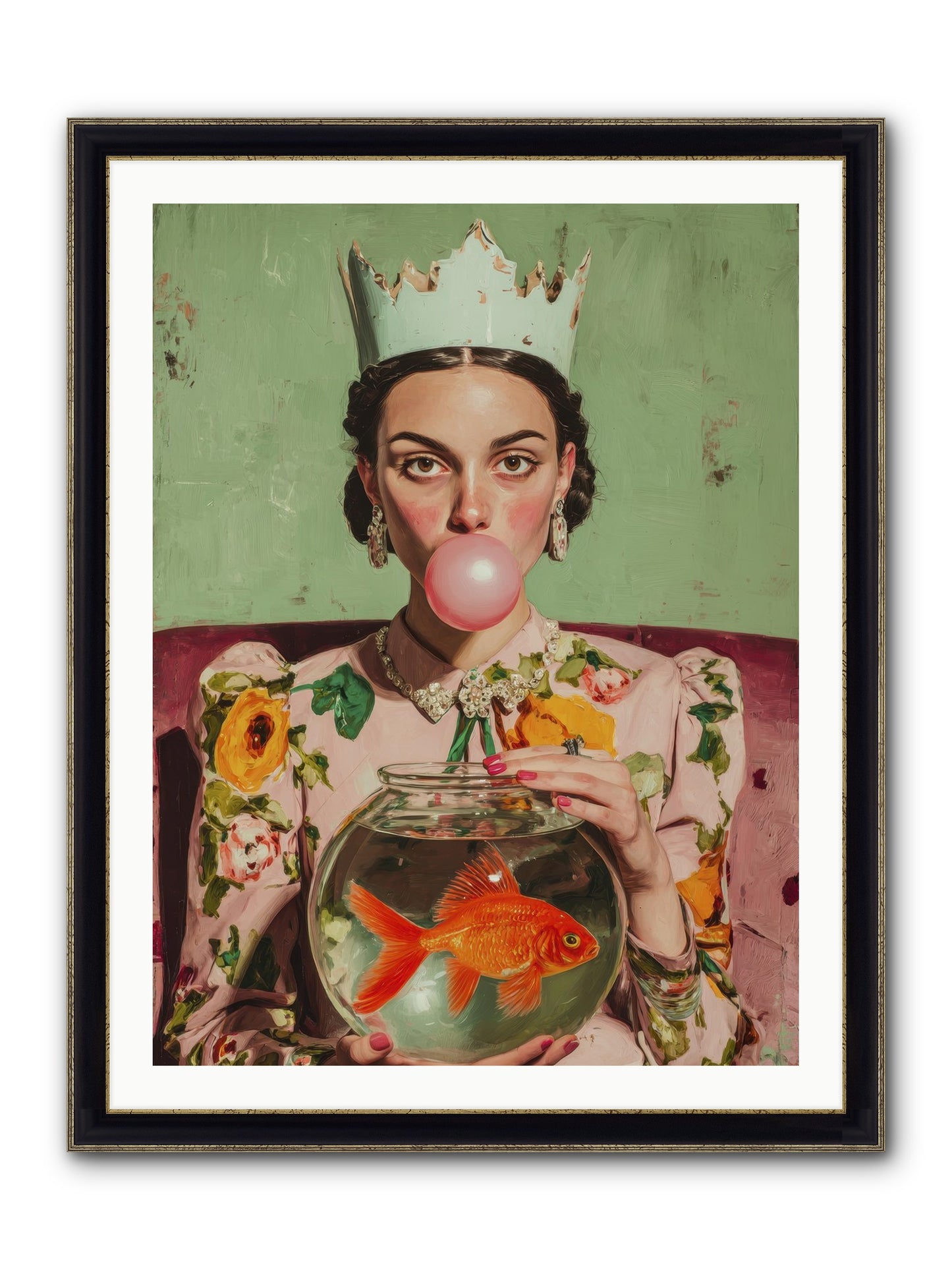 Inheritance At Honeybell Court Framed Print - Black & Gold 30x40