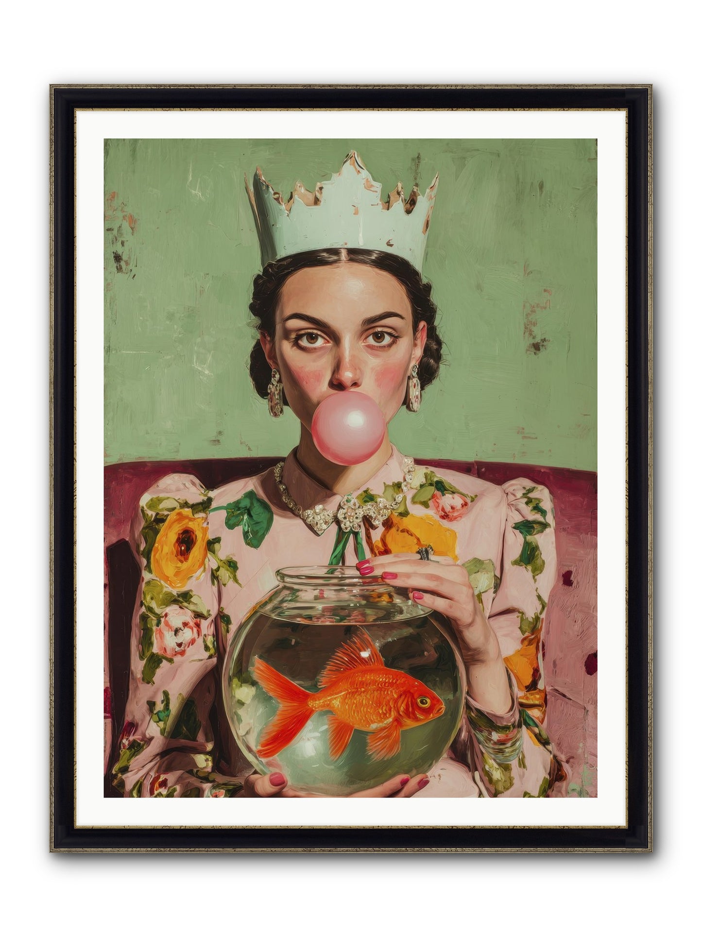 Inheritance At Honeybell Court Framed Print - Black & Gold 36x48