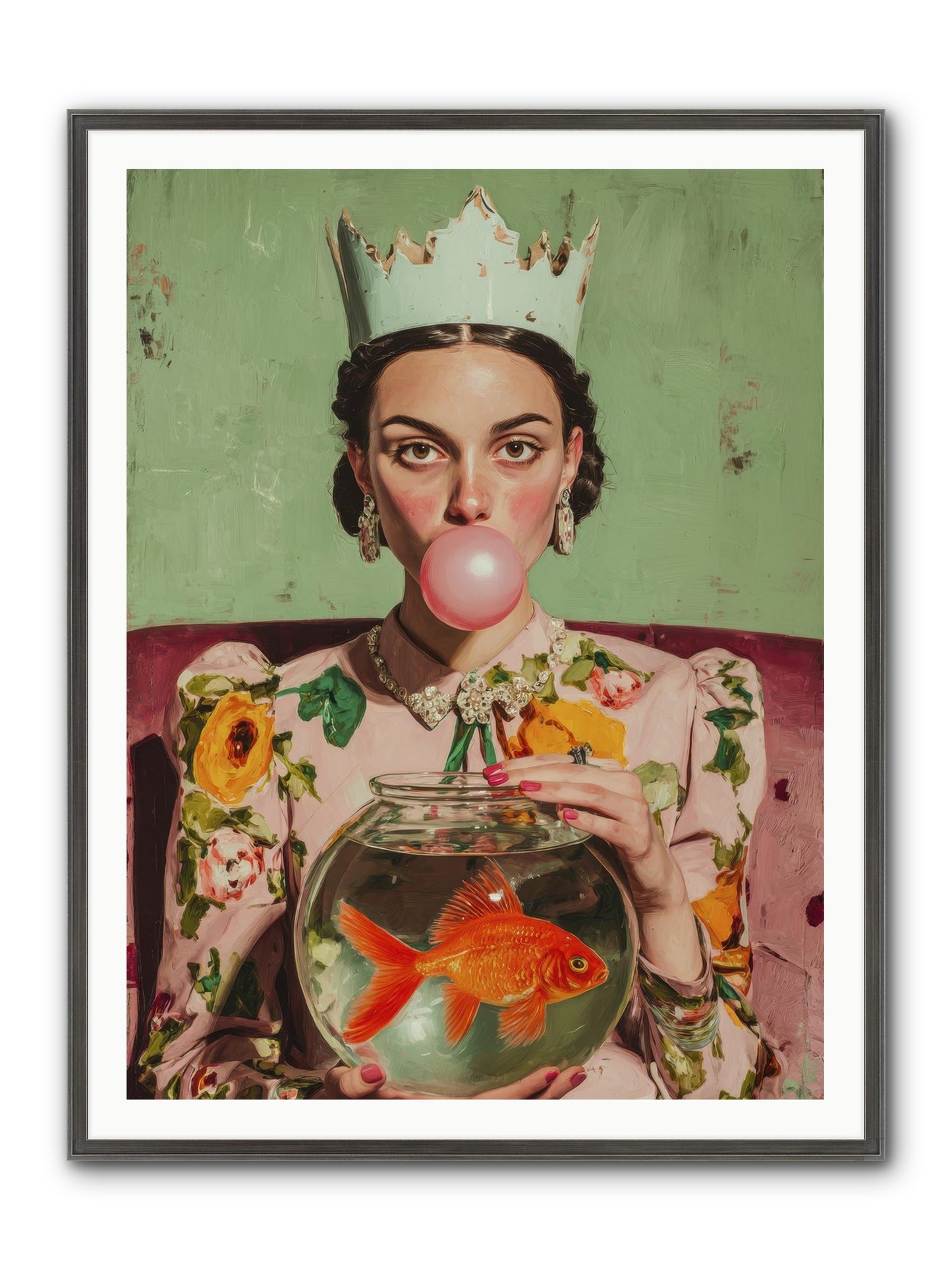 Inheritance At Honeybell Court Framed Print - Slimwoods Black/Silver 36x48