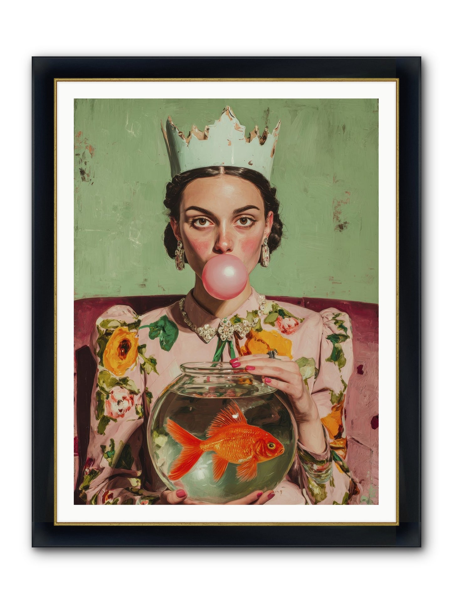Inheritance At Honeybell Court Framed Print - Wide Black w/Gold 36x48