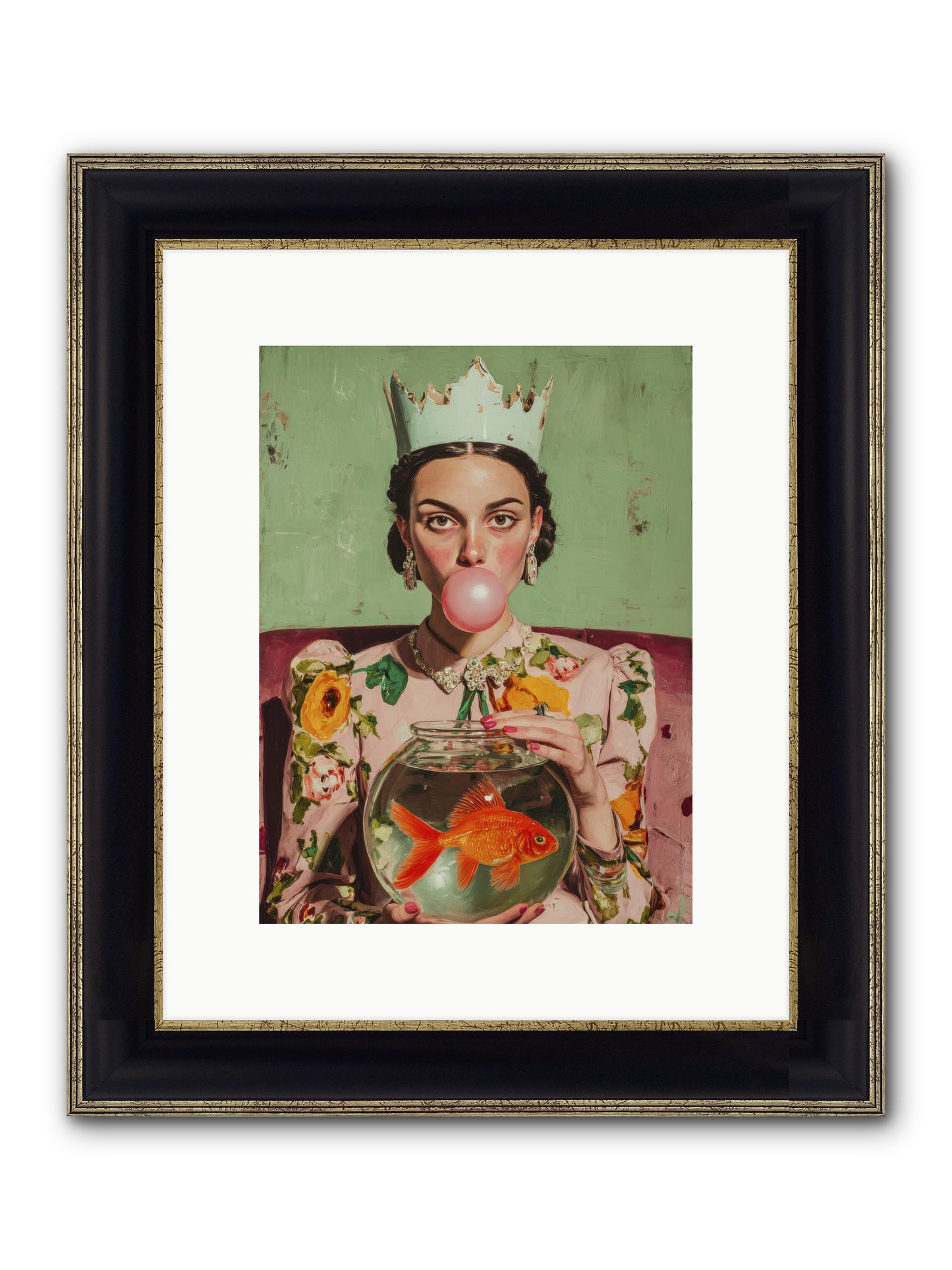 Inheritance At Honeybell Court Framed Print - Black & Gold 9x12
