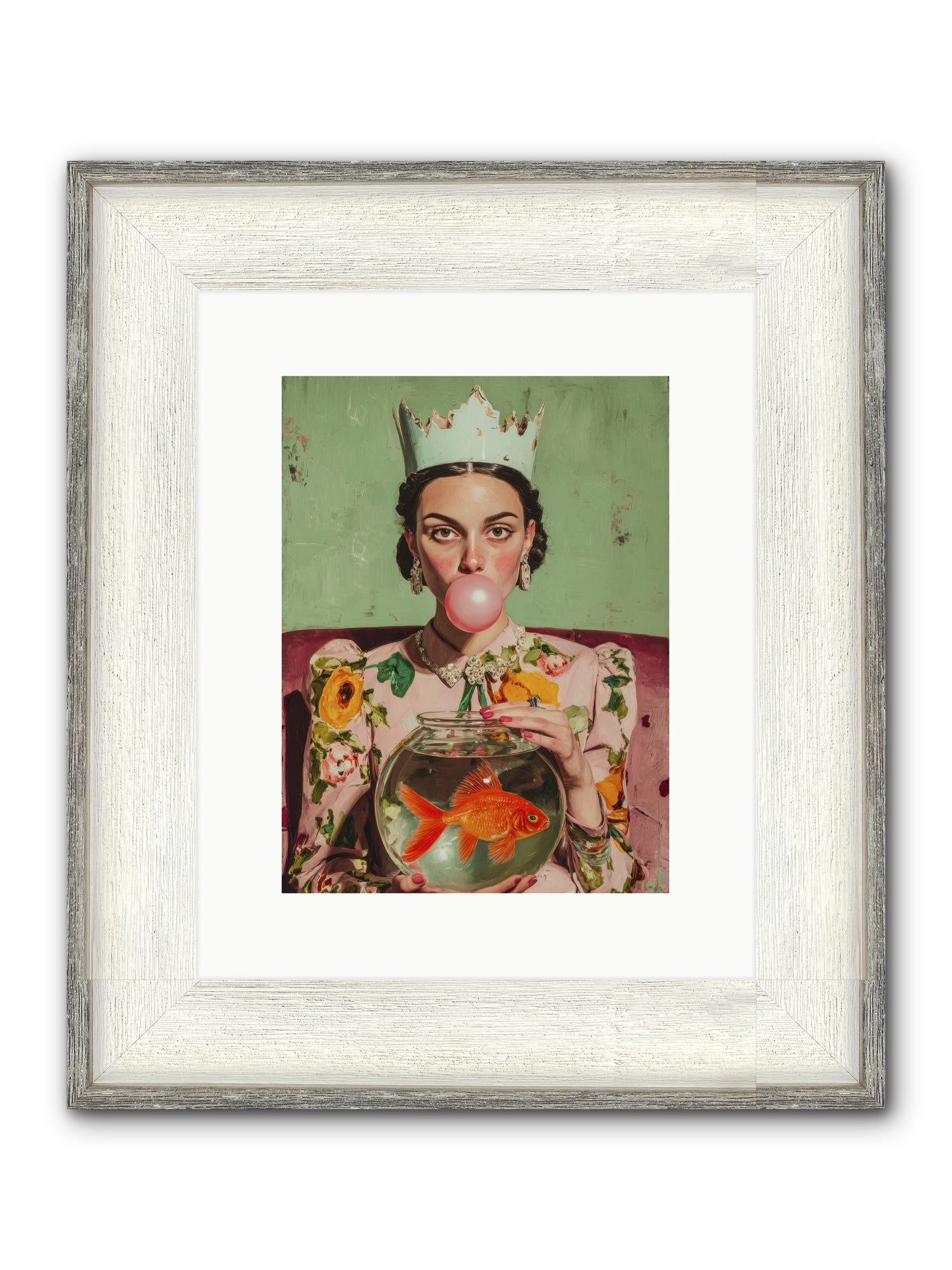 Inheritance At Honeybell Court Framed Print - Driftwood White 9x12