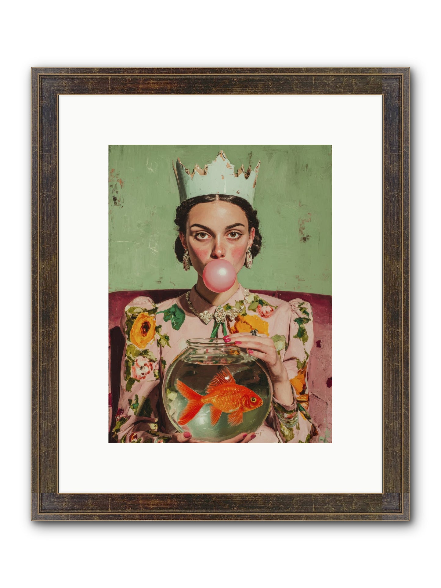 Inheritance At Honeybell Court Framed Print - Slimwoods Black/Gold 9x12