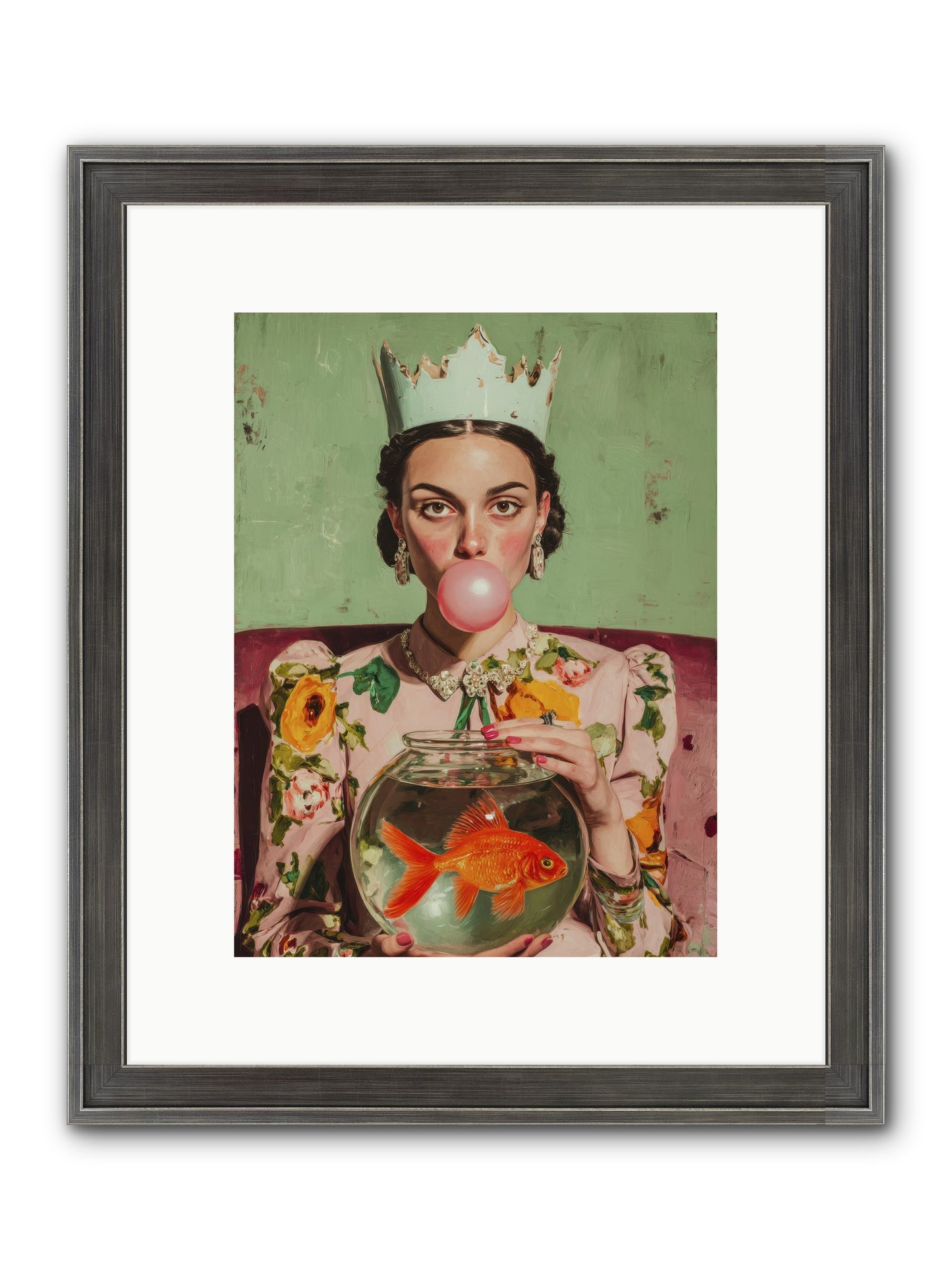 Inheritance At Honeybell Court Framed Print - Slimwoods Black/Silver 9x12