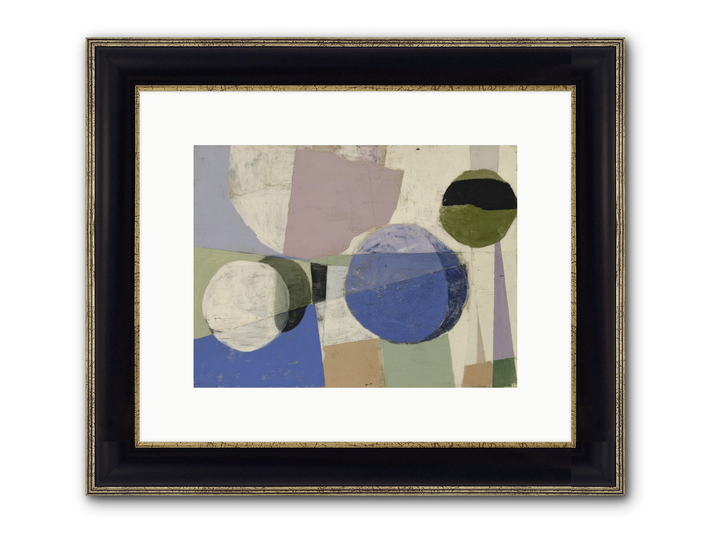 Inner Landscape Framed Print - Black & Gold 12x9