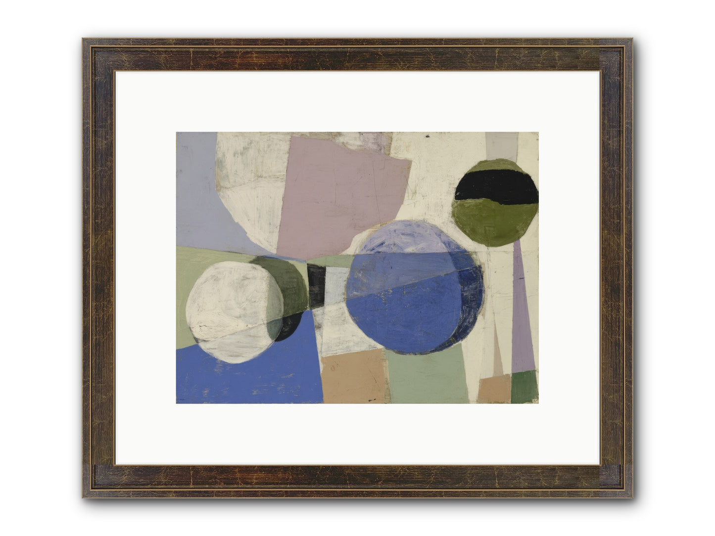 Inner Landscape Framed Print - Slimwoods Black/Gold 12x9