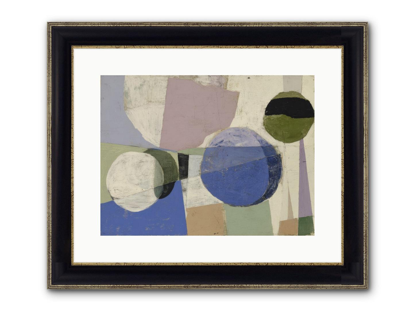 Inner Landscape Framed Print - Black & Gold 16x12