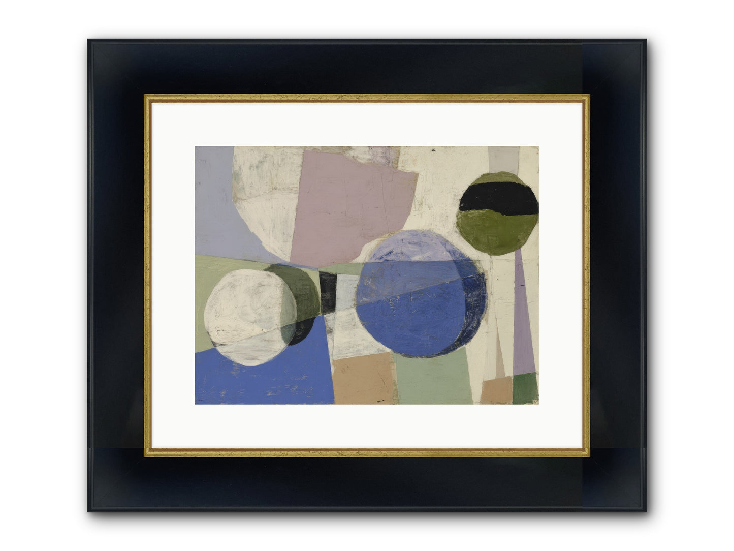 Inner Landscape Framed Print - Wide Black w/Gold 16x12