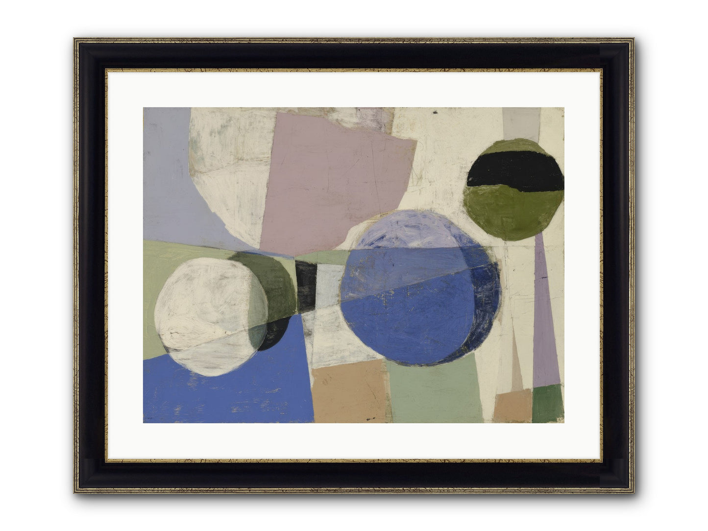 Inner Landscape Framed Print - Black & Gold 24x18