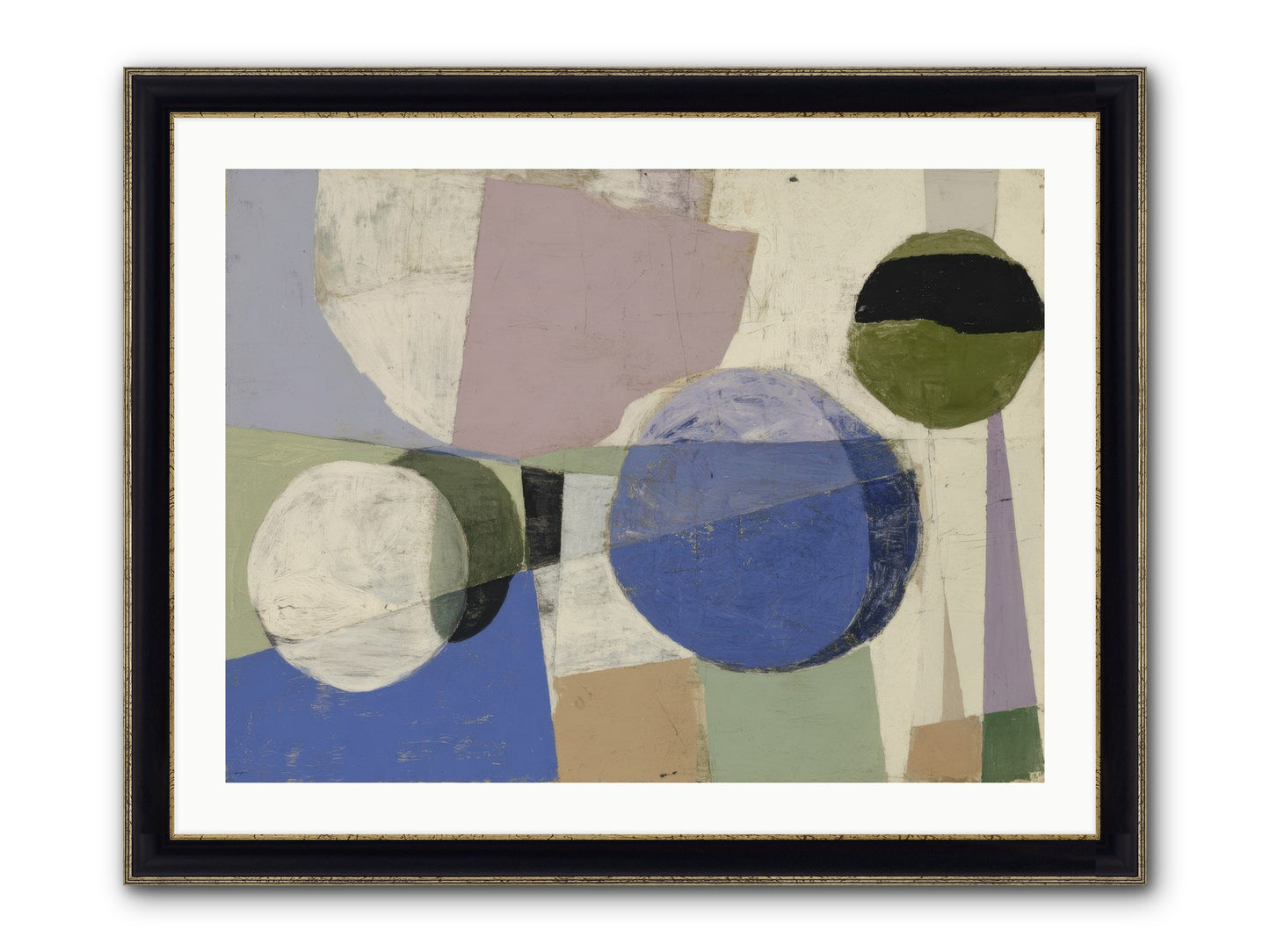 Inner Landscape Framed Print - Black & Gold 32x24