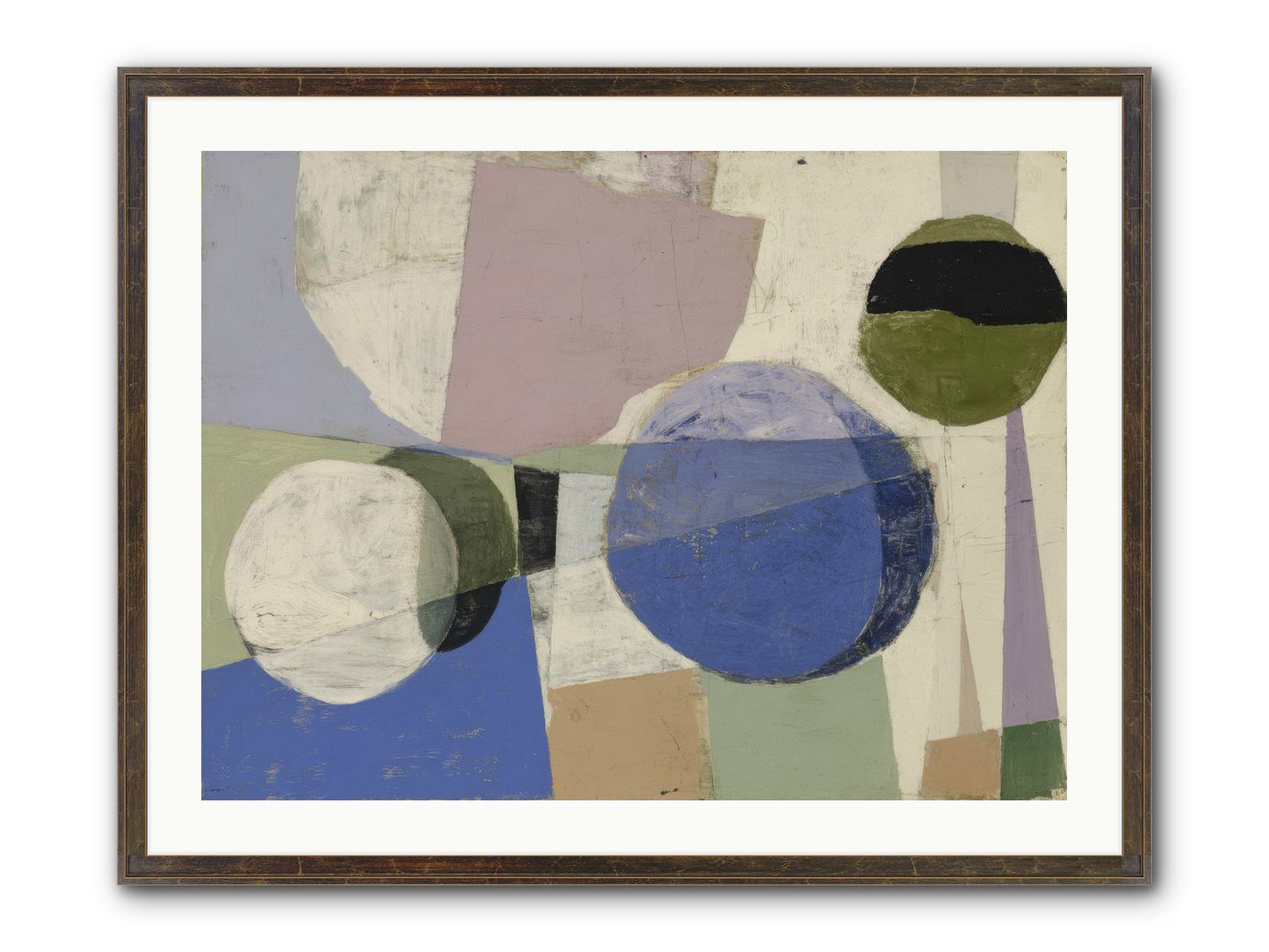 Inner Landscape Framed Print - Slimwoods Black/Gold 32x24