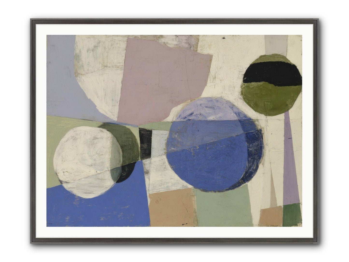 Inner Landscape Framed Print - Slimwoods Black/Silver 48x36