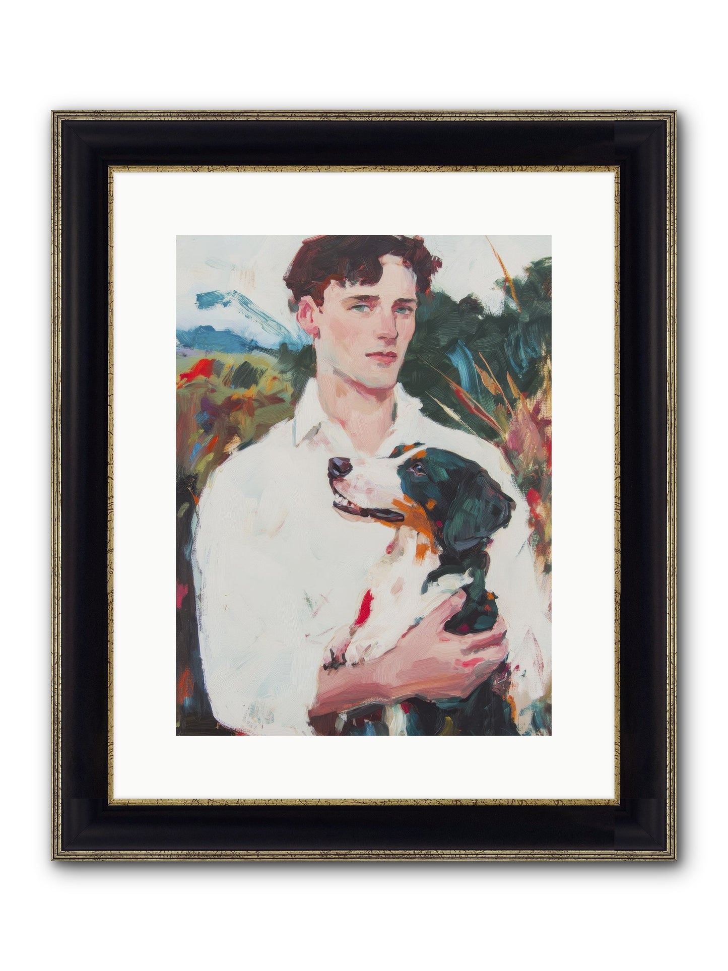 Inseparable Wanderers Framed Print - Black & Gold 12x16