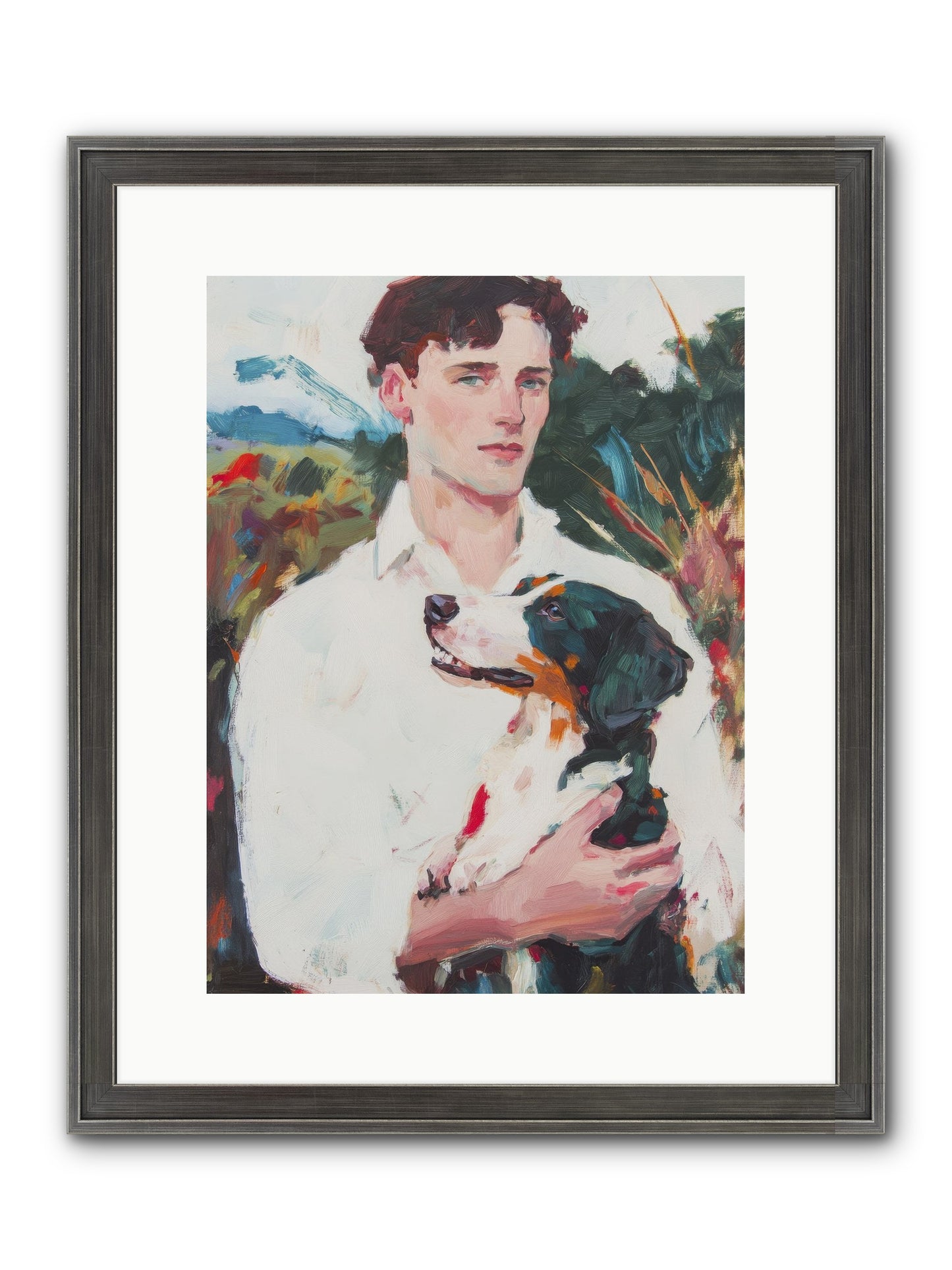 Inseparable Wanderers Framed Print - Slimwoods Black/Silver 12x16