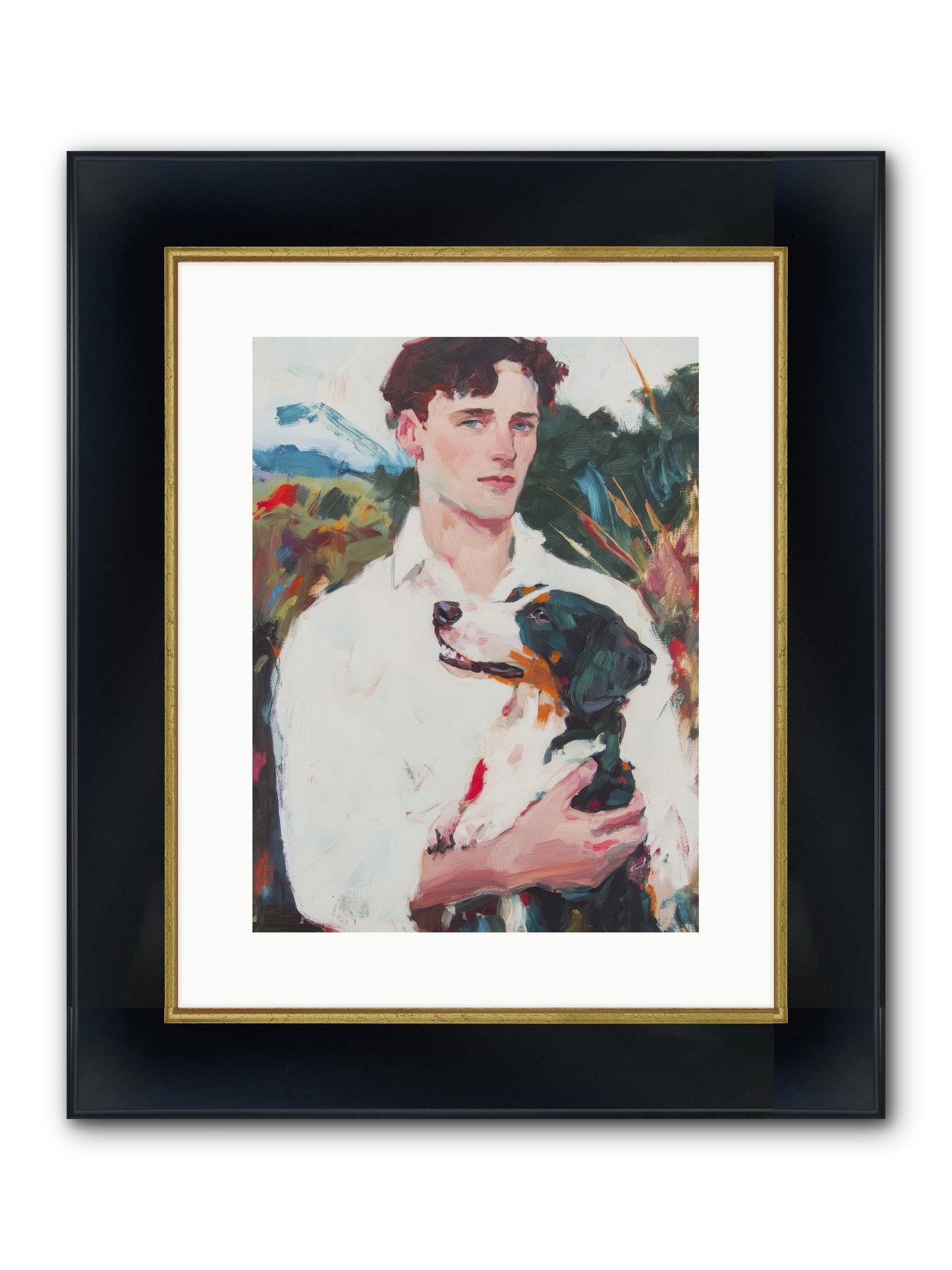Inseparable Wanderers Framed Print - Wide Black w/Gold 12x16