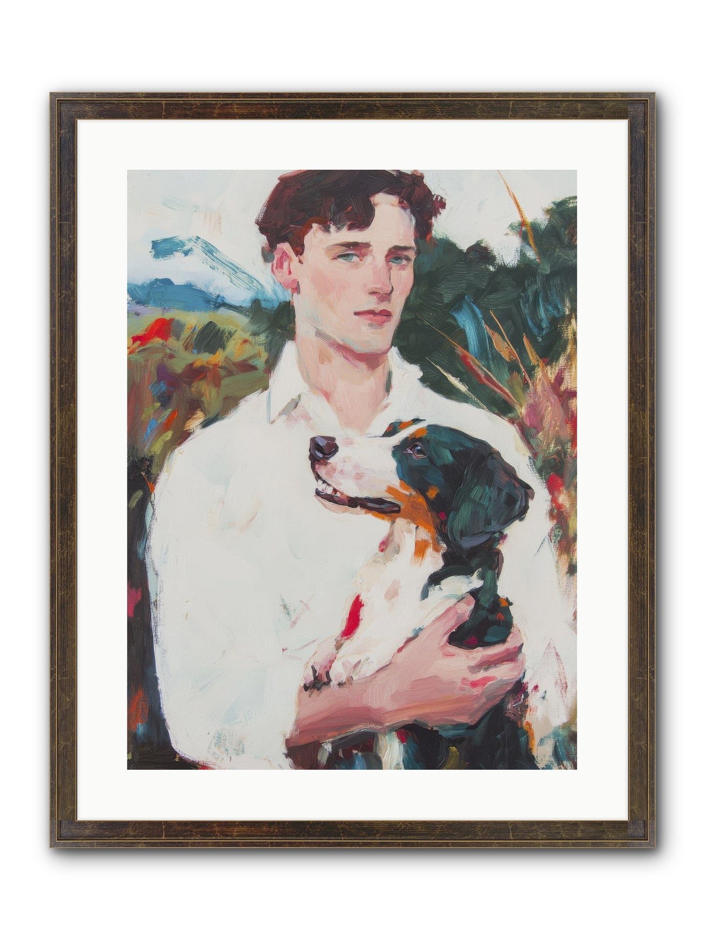 Inseparable Wanderers Framed Print - Slimwoods Black/Gold 18x24
