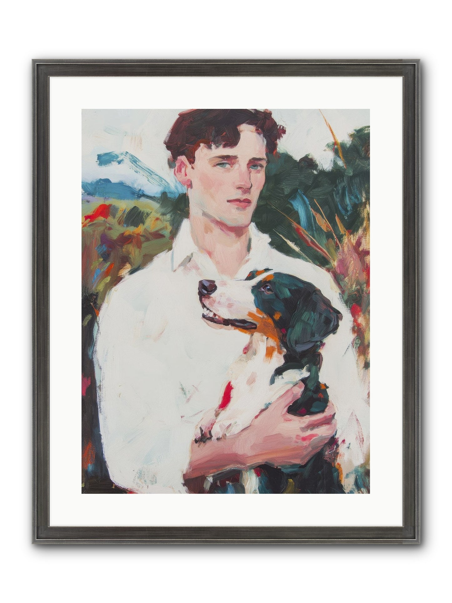 Inseparable Wanderers Framed Print - Slimwoods Black/Silver 18x24