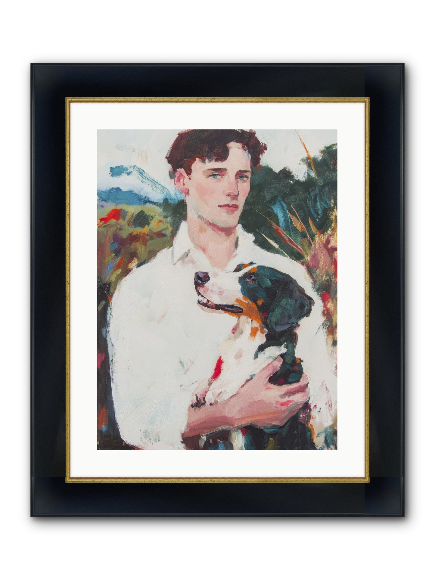Inseparable Wanderers Framed Print - Wide Black w/Gold 18x24