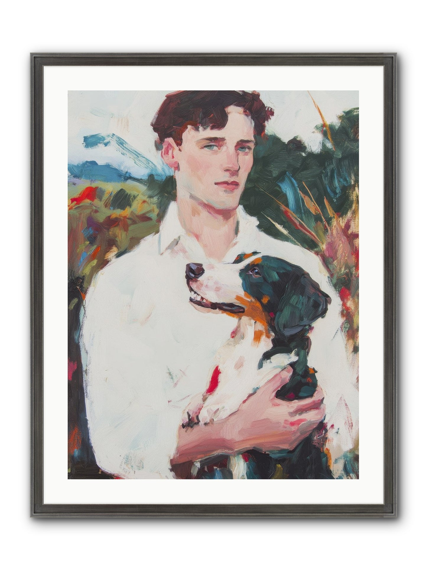Inseparable Wanderers Framed Print - Slimwoods Black/Silver 24x32